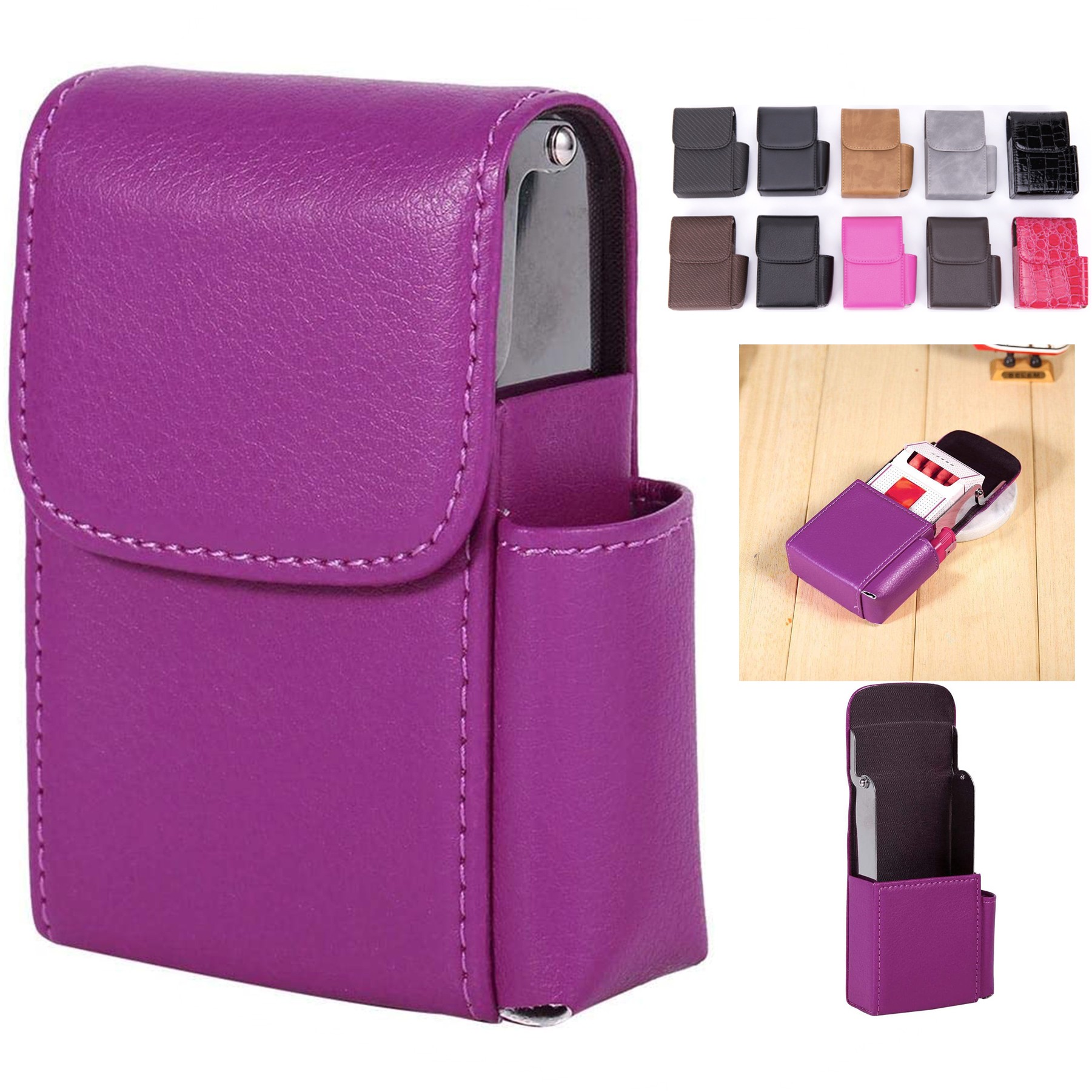Anti Scratch PU Leather Cigarette Box 3