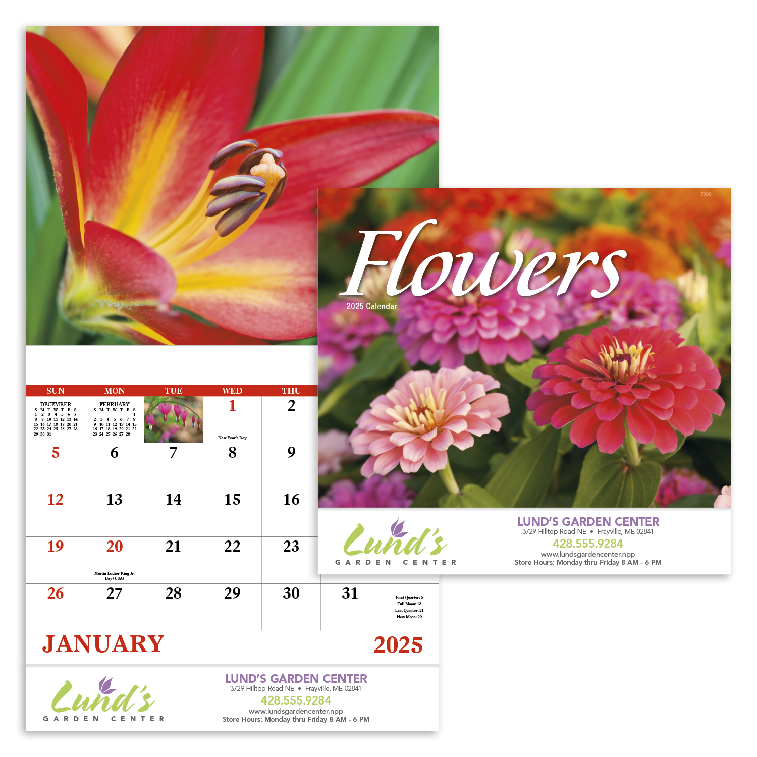 Good Value™ Flowers - Stapled Calendar