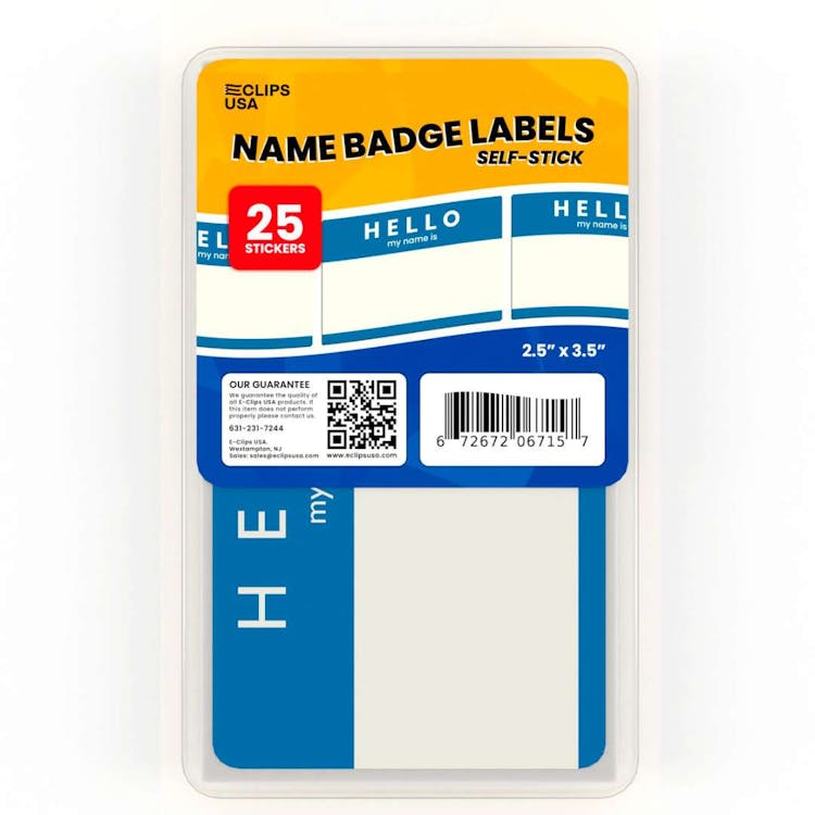 Name Badge Labels - Self-Stick 3