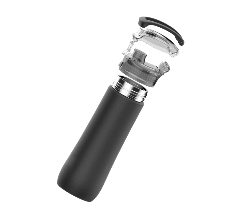 Double Wall Snap Lid Stainless Steel Water Bottle, 23 oz., custom water bottle with logo imprint 10