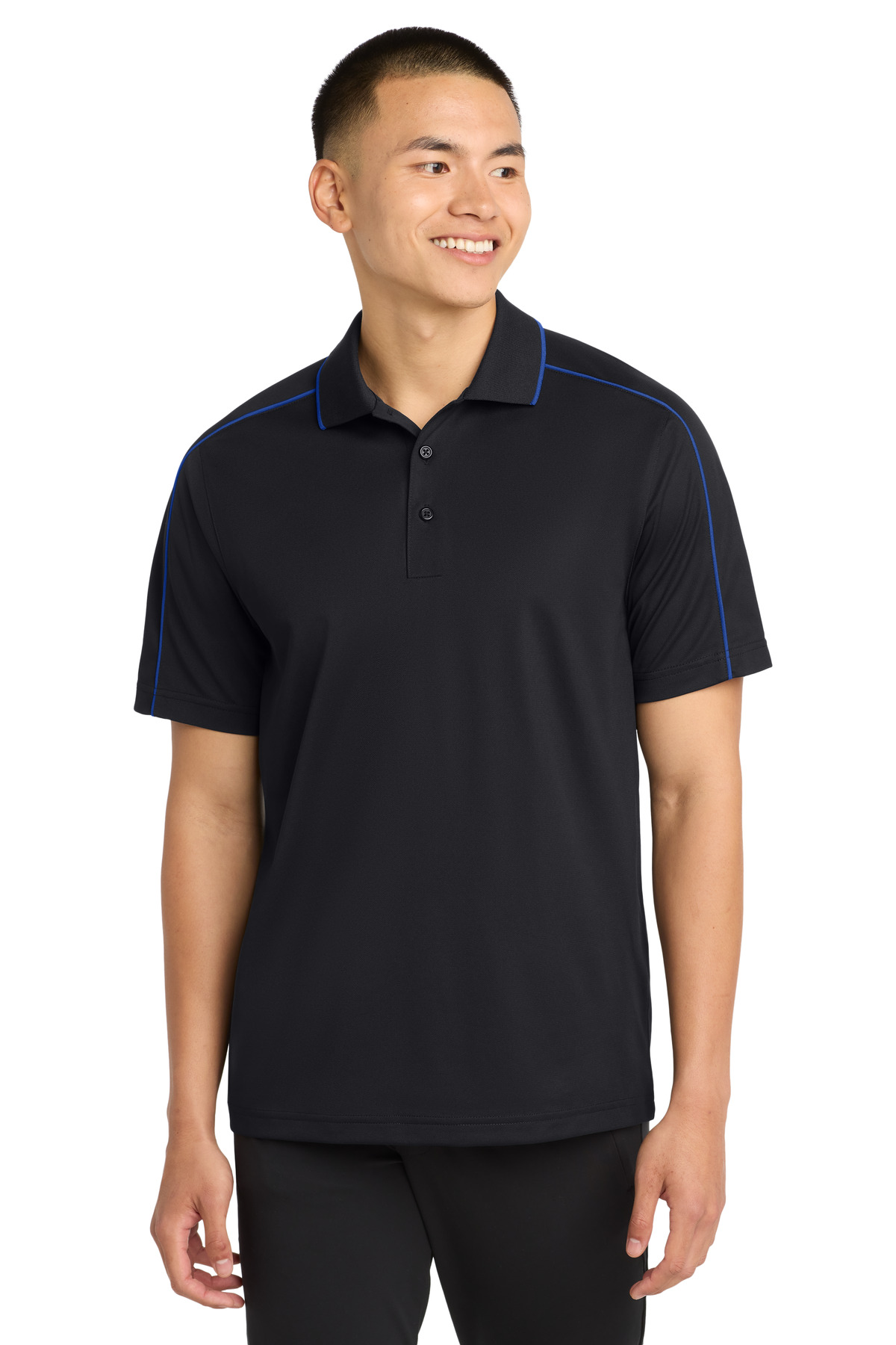 Sport-Tek Micropique Sport-Wick Piped Polo. ST653 32