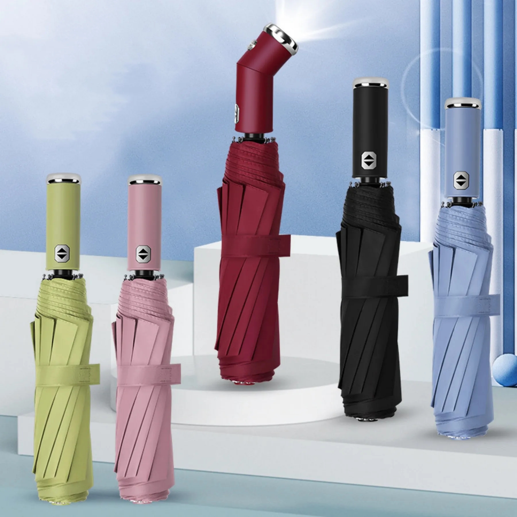 Automatic Umbrella With LED Light 6