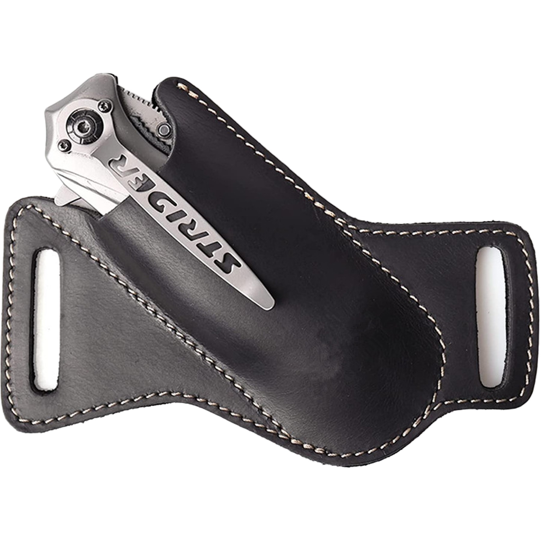 Waist Hanging Leather Folding Knife Jacket 2