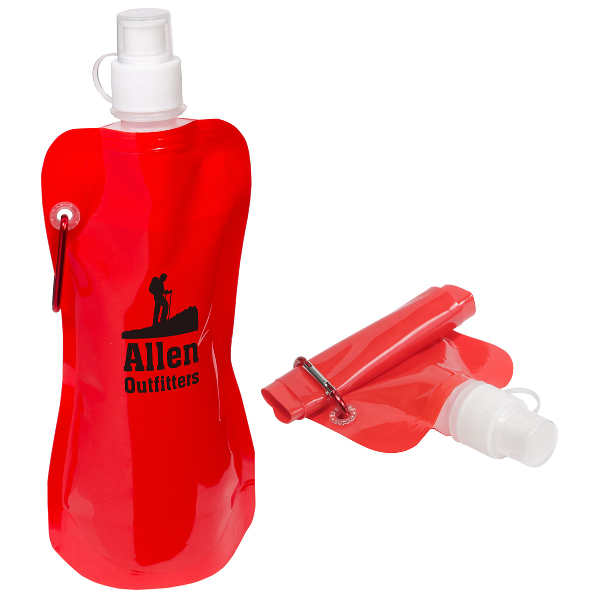 Flex Foldable 16 oz Water Bottle with Carabiner 16