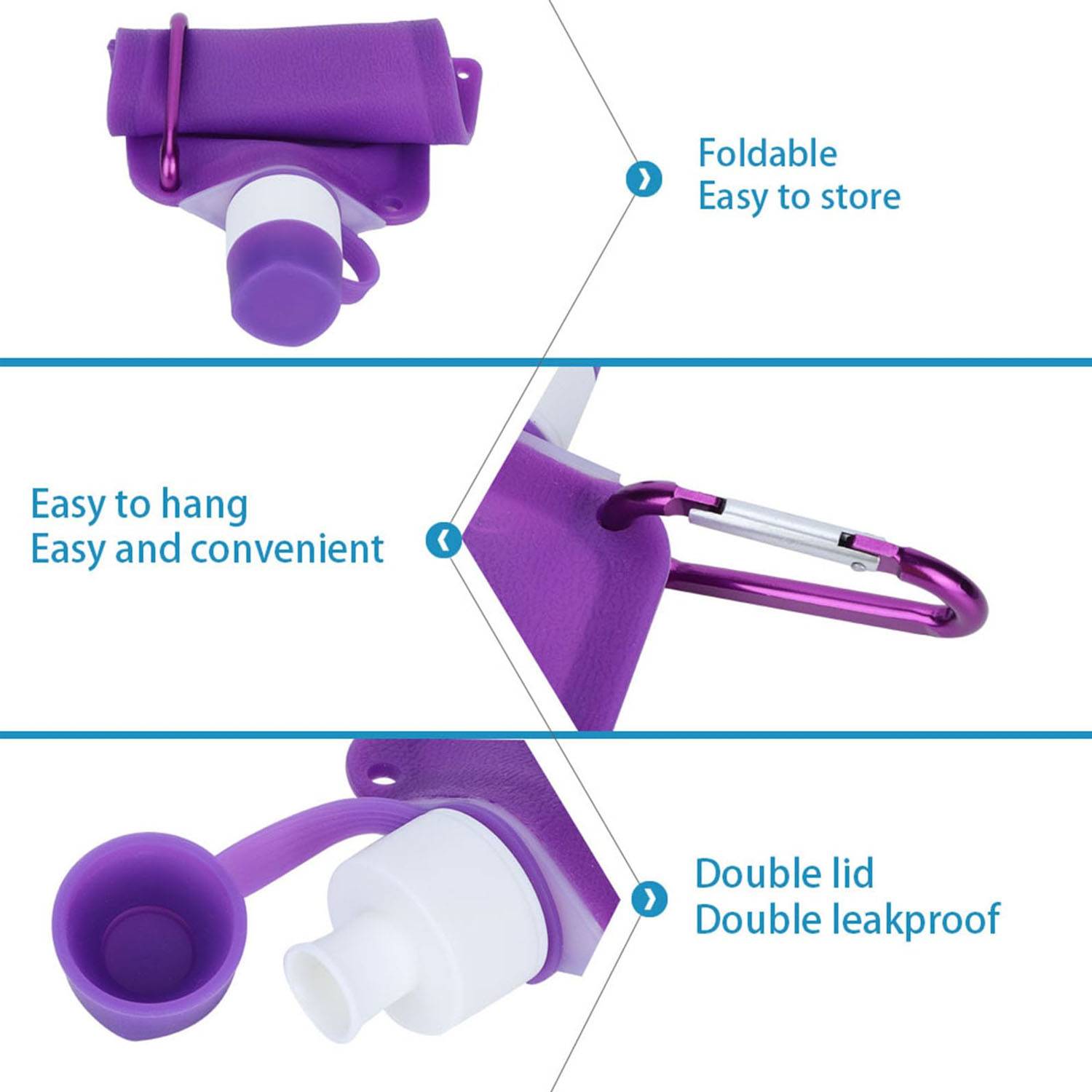 18.5Oz Foldable Water Bottle 3