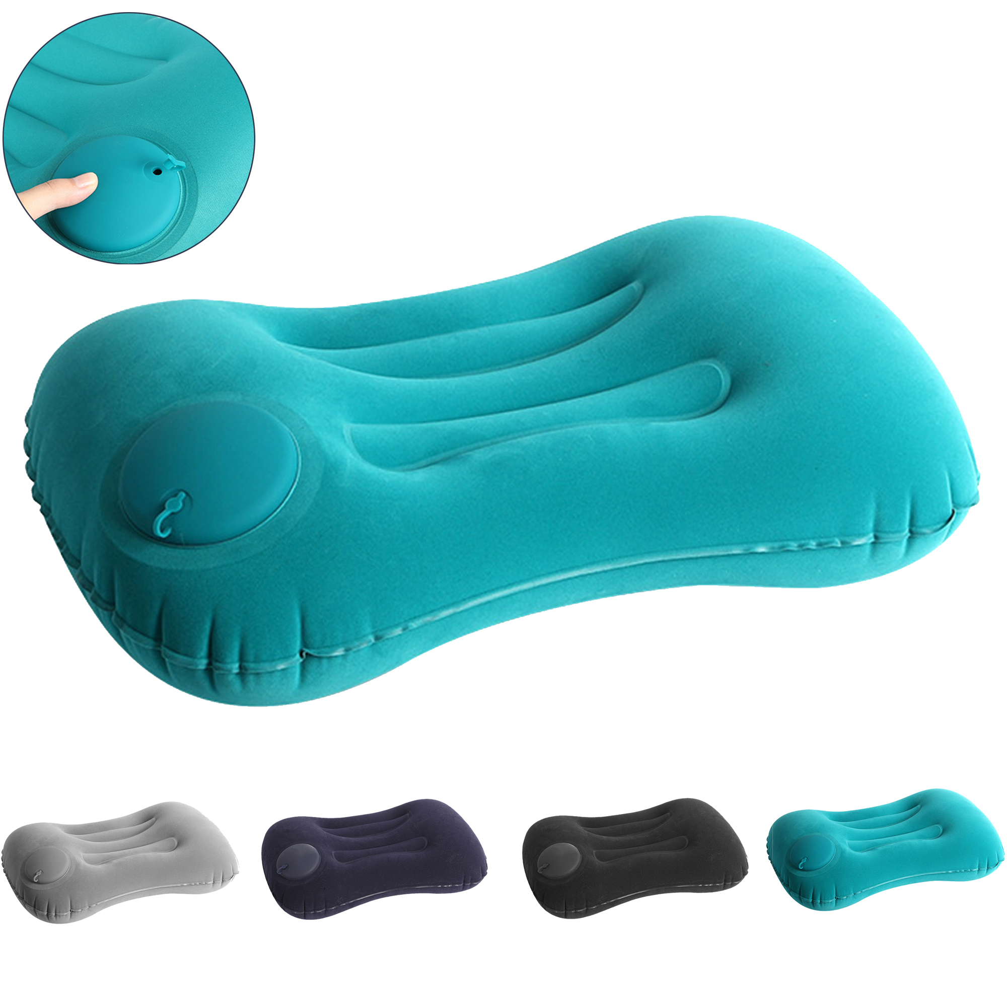 Comfortable Inflatable Travel Neck Pillow for Airplane 3