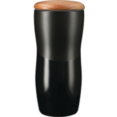 Reno Double Wall Ceramic Tumbler w/Wood Lid 10oz 32