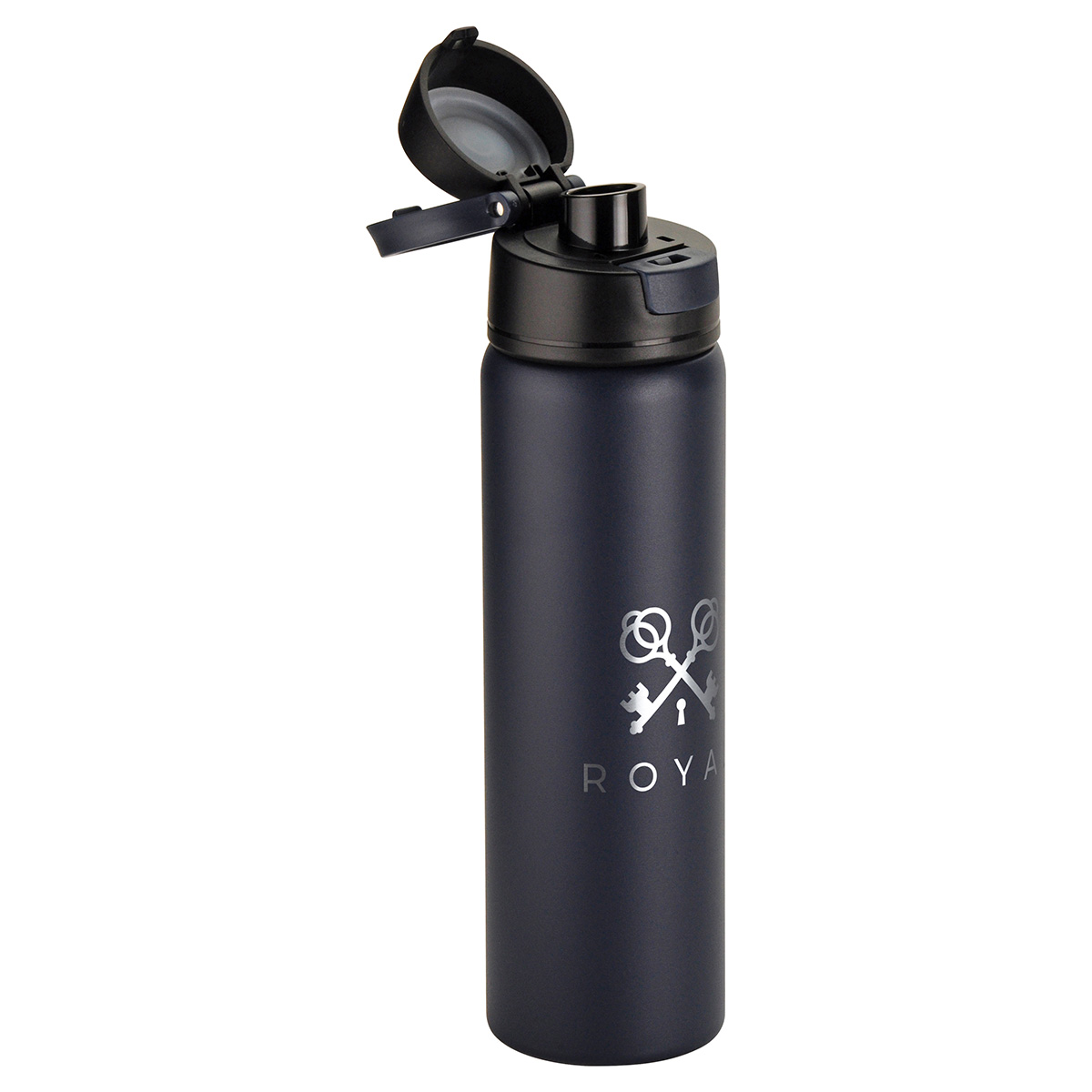 Cabrio 24 oz Recycled Stainless Steel Vacuum Insulated Bottle, custom water bottle with logo imprint 2