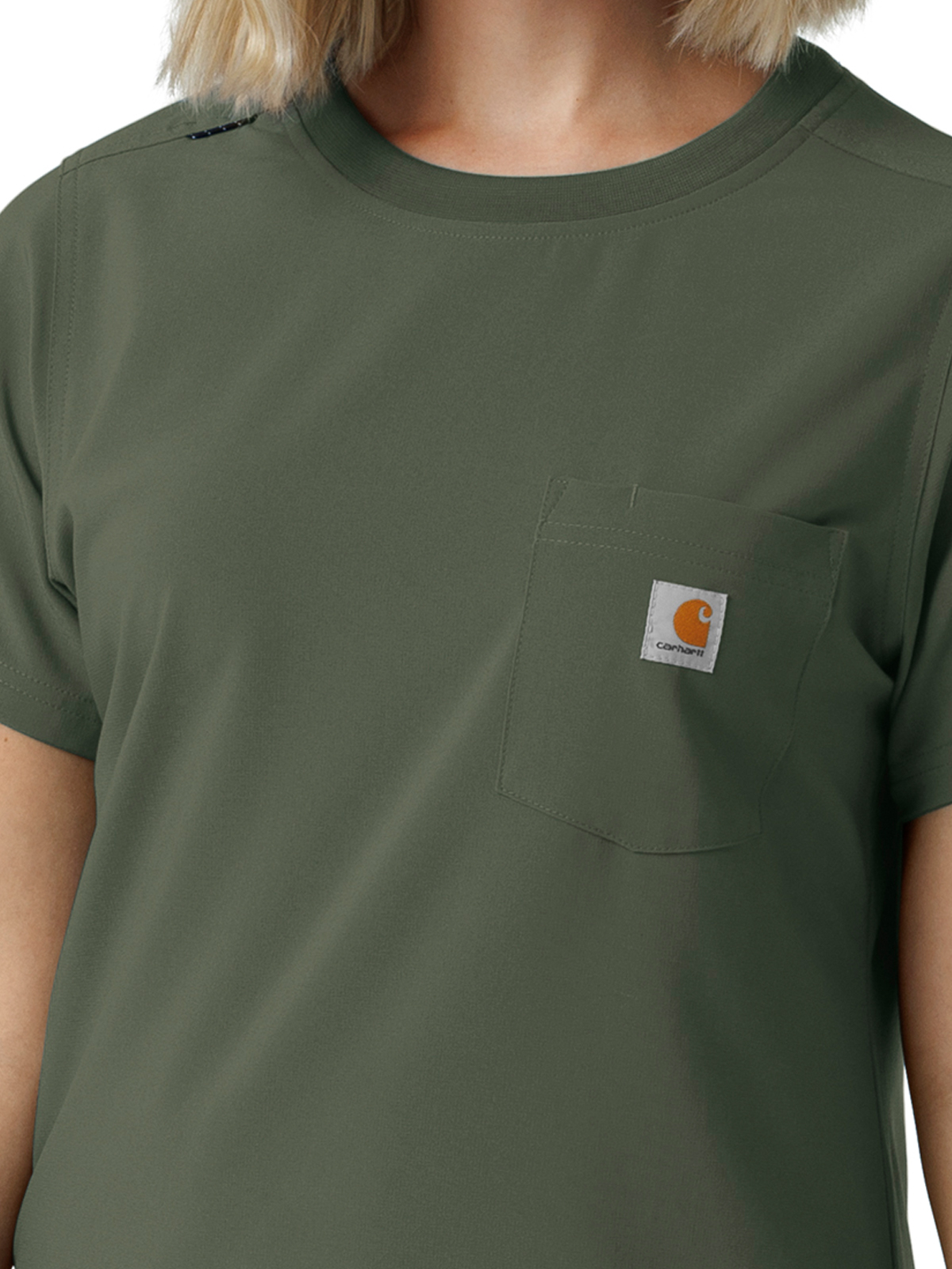 Carhartt Scrubs - Force Cross-Flex - Women's One-Pocket Crew Neck Scrub Top 21