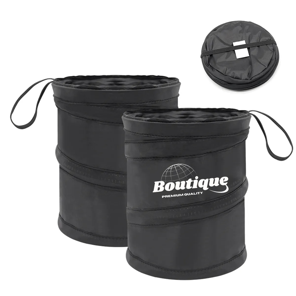 Foldable Pop Up Car Garbage Bag Trash Can Container 3