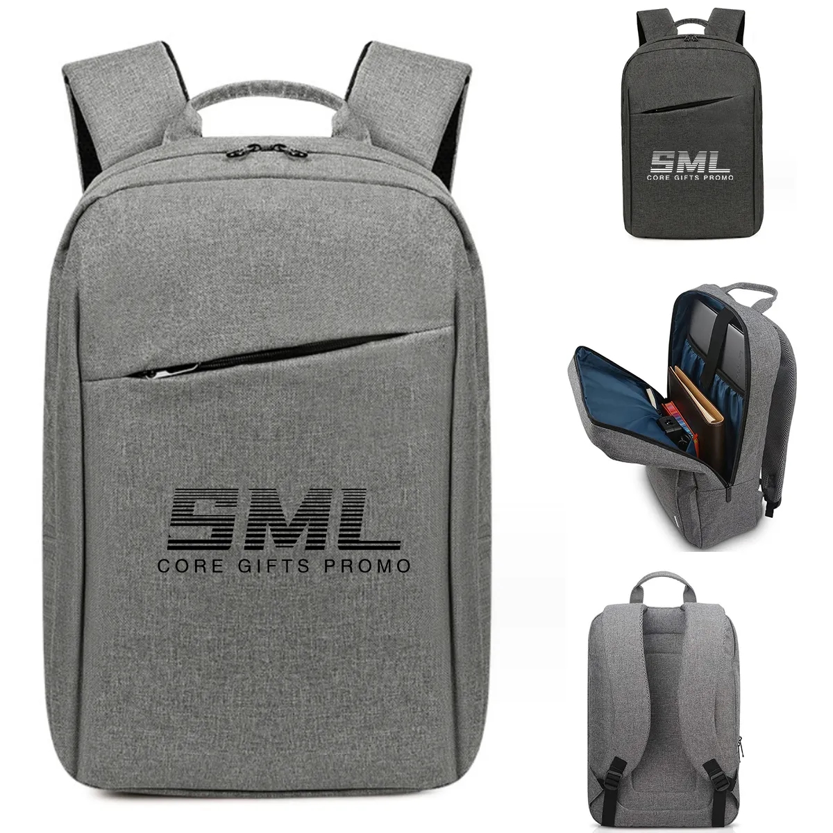 Custom Travel Business Laptop Backpack with USB ChargingPort 2