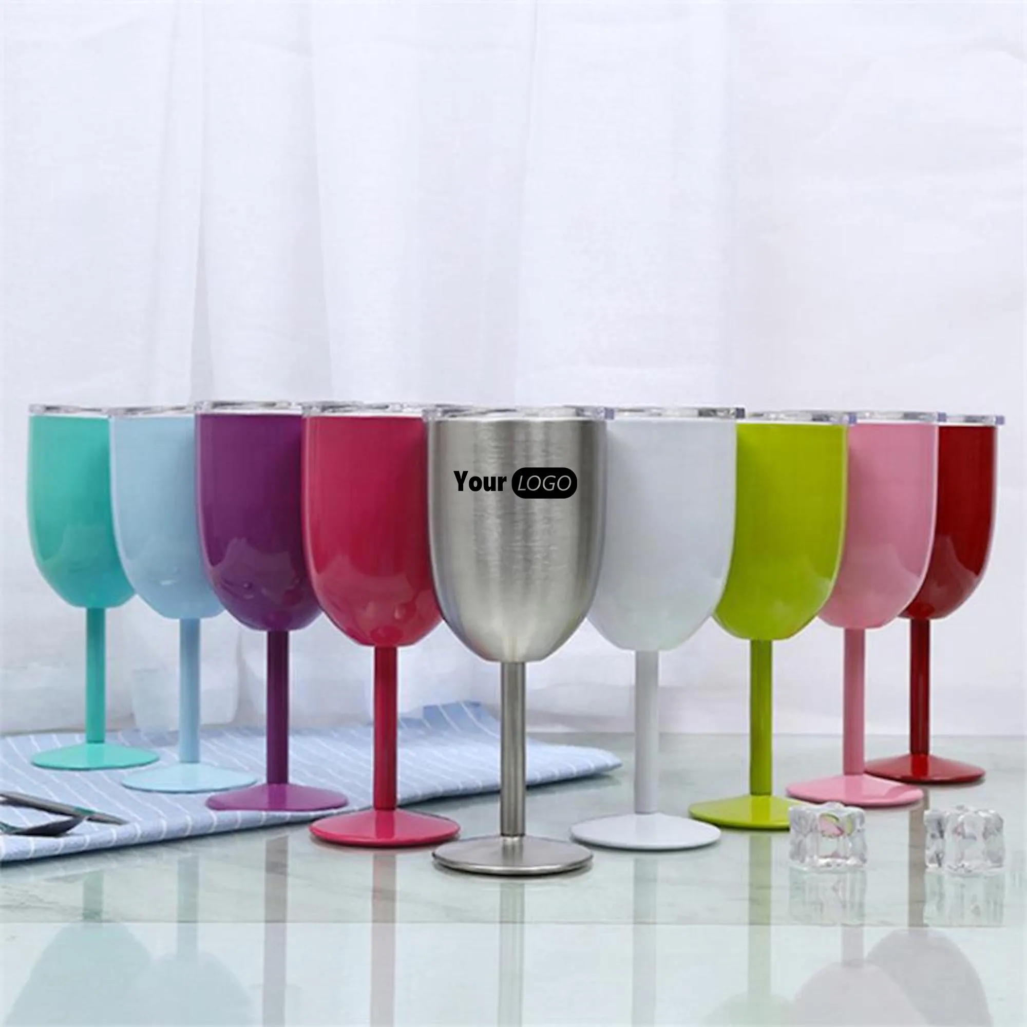 Premium Steel Wine Glasses 1