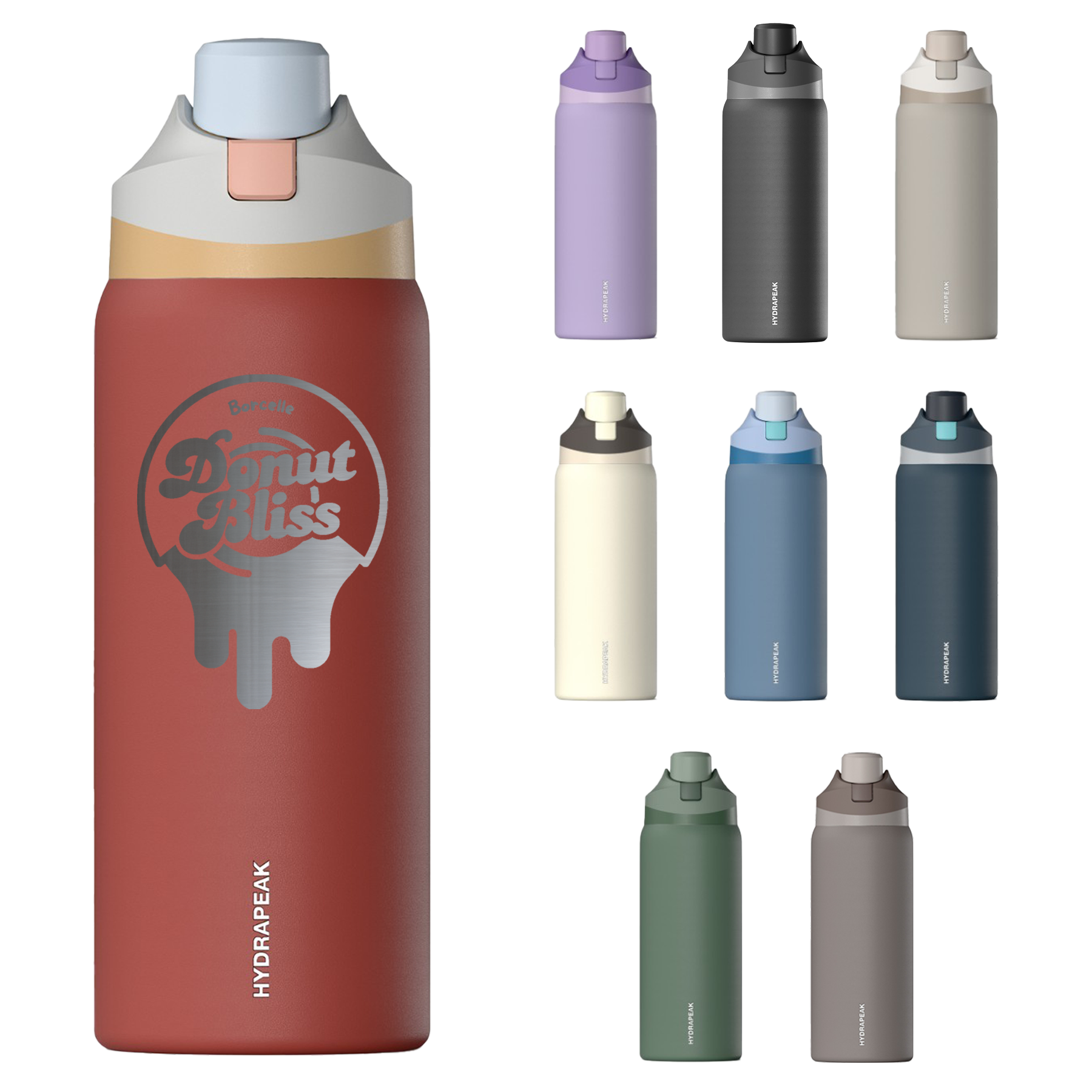 32 oz Hydrapeak Insulated Water Bottle, custom water bottle with logo imprint 1