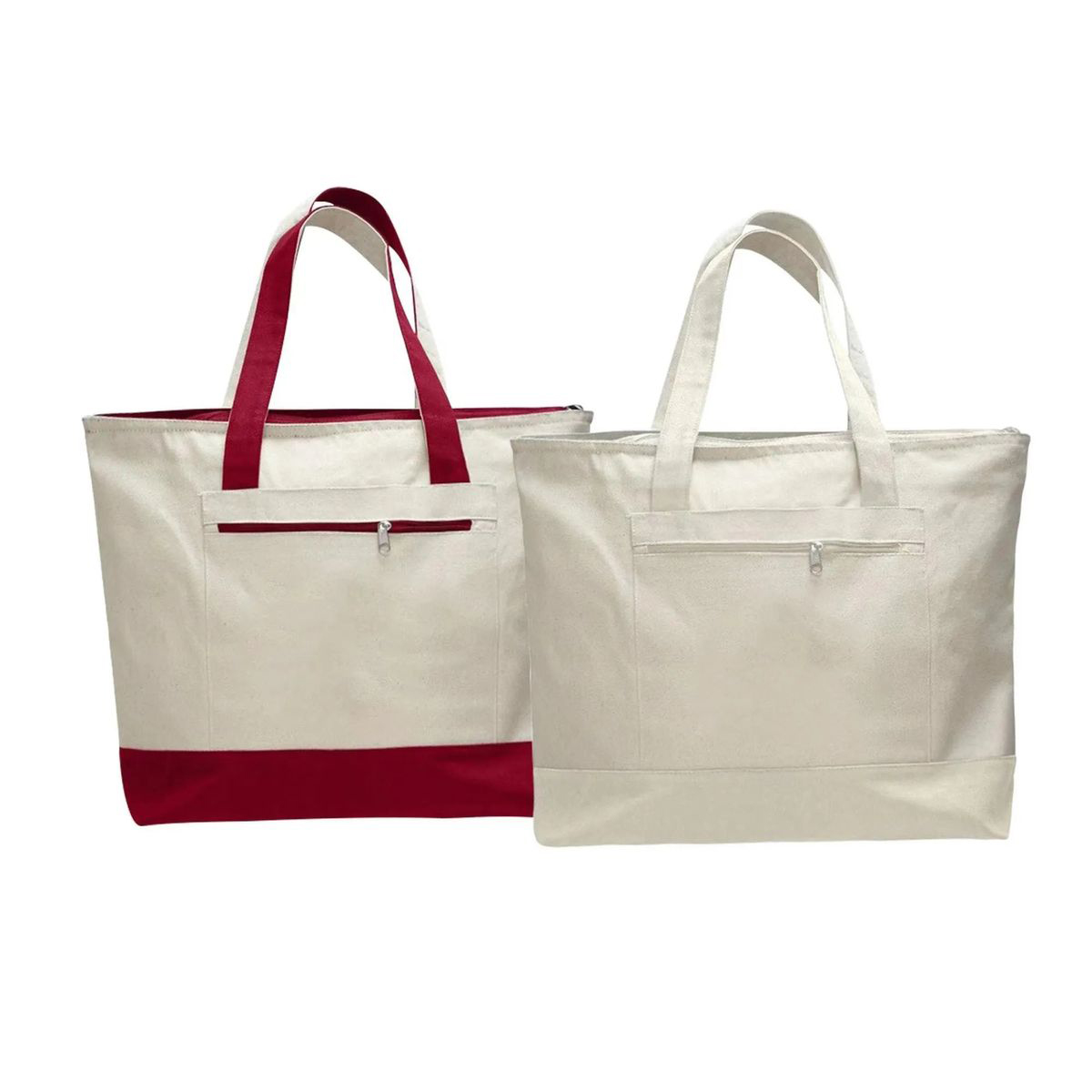 Reusable Canvas Tote Bag with Wide Open Top 2