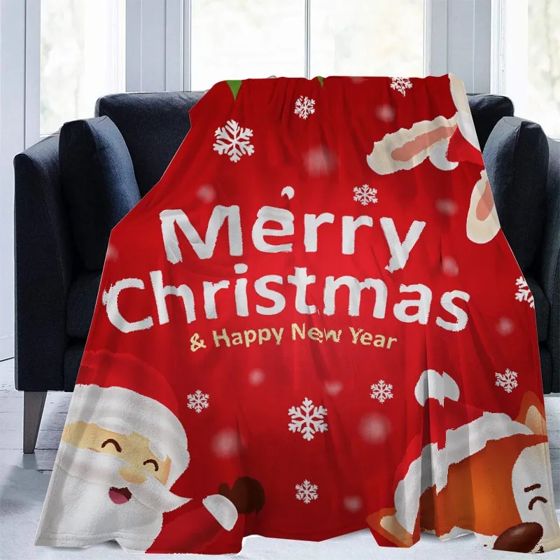Christmas Thickened Warm Double-Sided Blanket 9