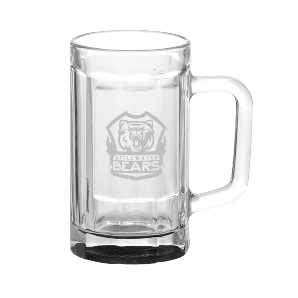 Chug 15 oz. Sports Fan Glass Beer Mug 1