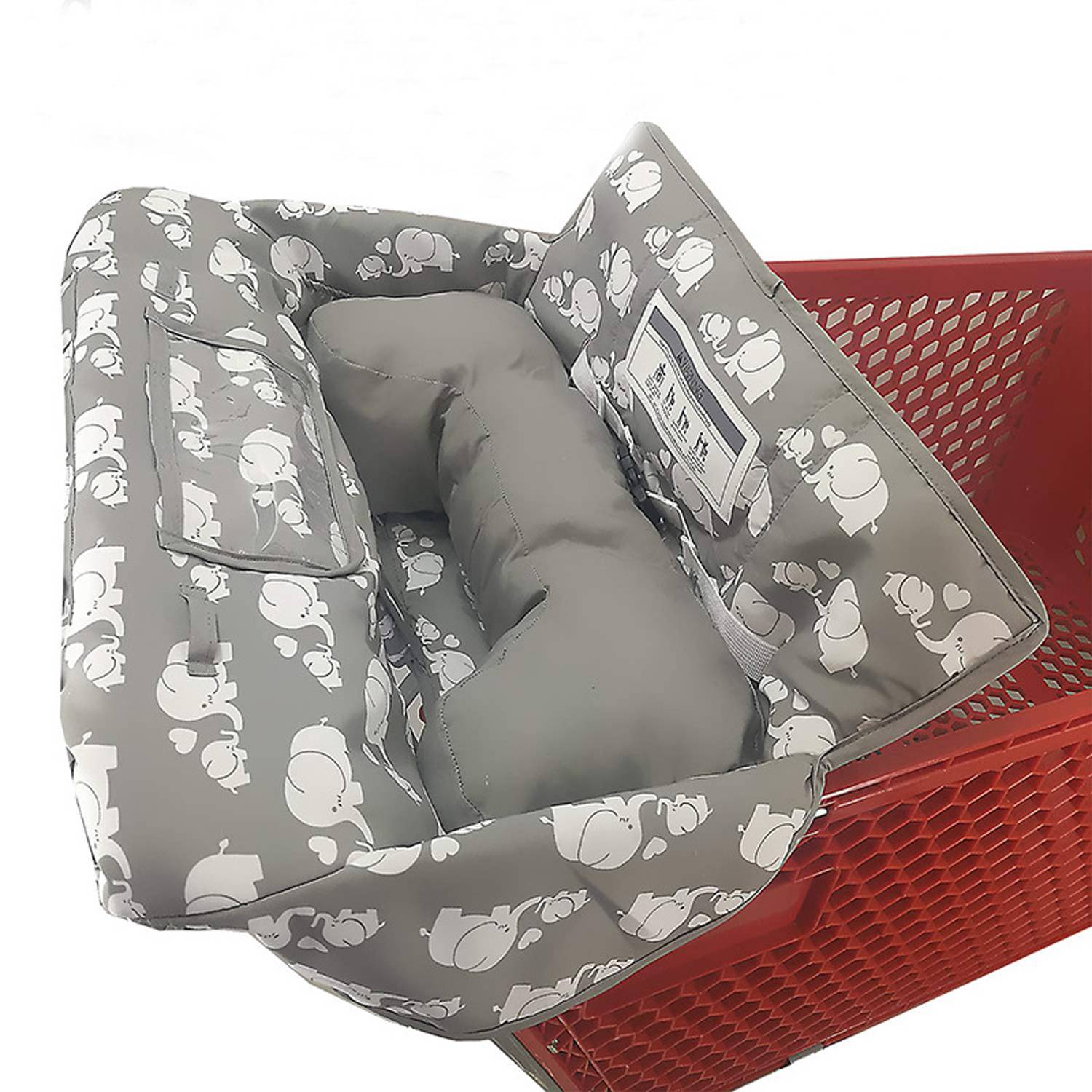 Soft Baby Shopping Cart Highchair Cover w/ Storage Pouch 5