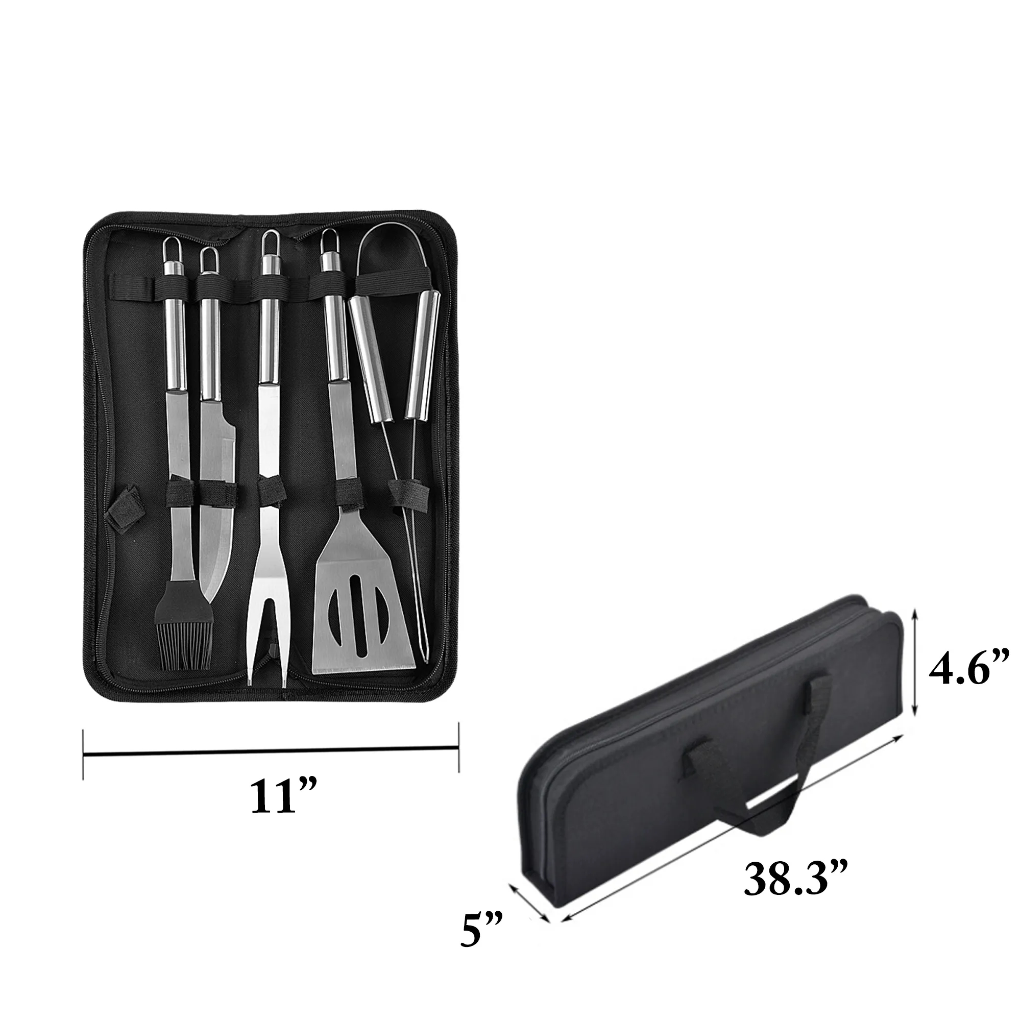 MOQ25 Stainless Steel Outdoor BBQ Camping Tool Set 5