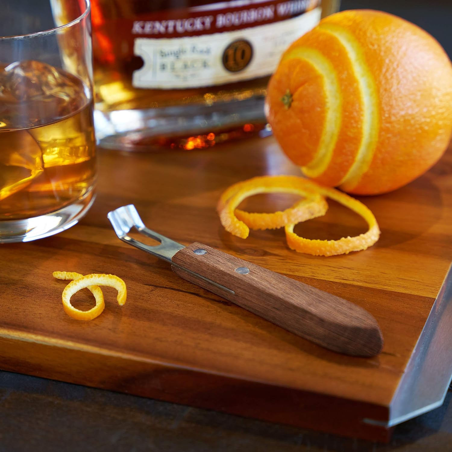 Viski Channel Knife, Citrus Zester and Orange Peeler Tool 5