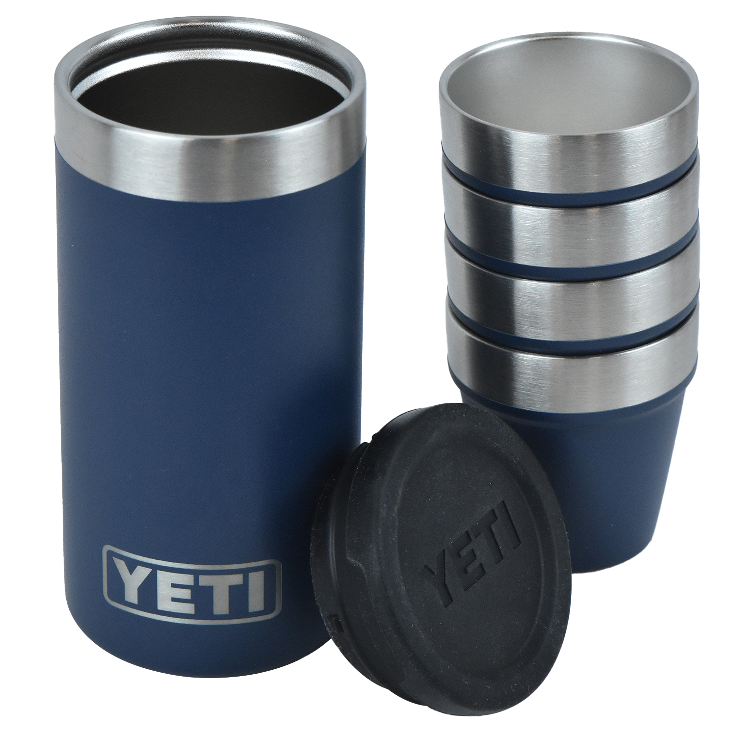 1.7 oz YETI® Rambler Stainless Steel Insulated Shot Glass with Carrying Case 2