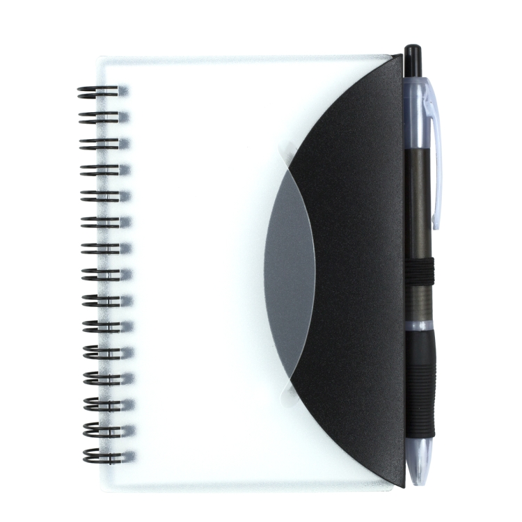 "CUPERTINO" Stylish Spiral Notepad Notebook with Matching Color Pen 9