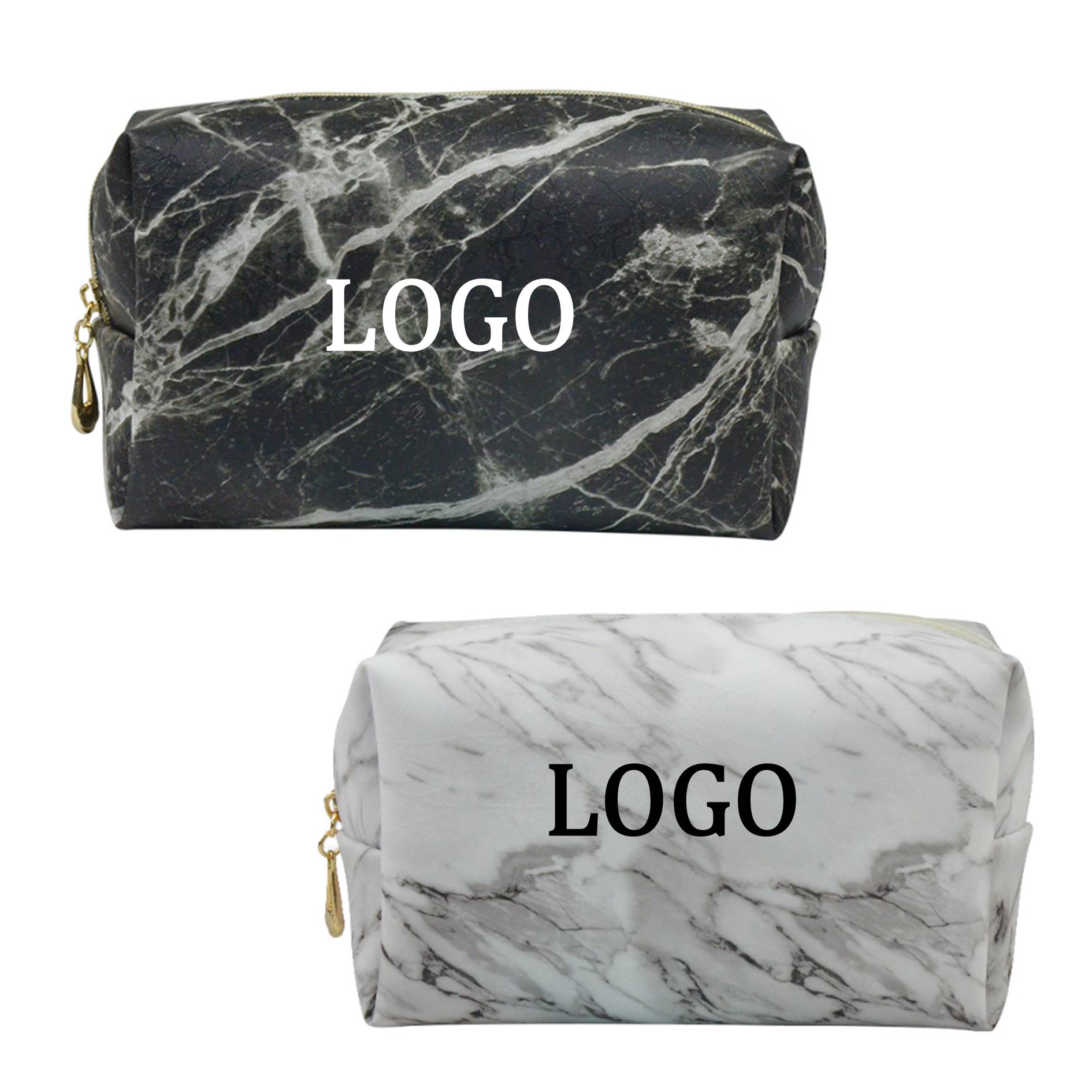 Marble Pattern PU Makeup Pouch 3
