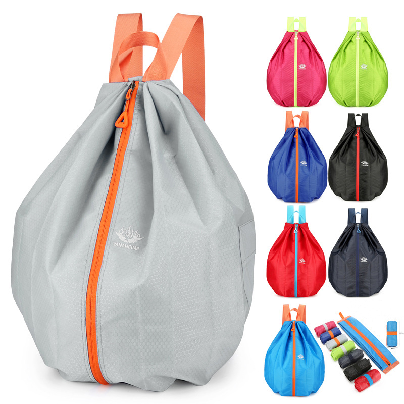 Foldable Middle Zipper Splash Proof Outdoor Sports Backpack 3