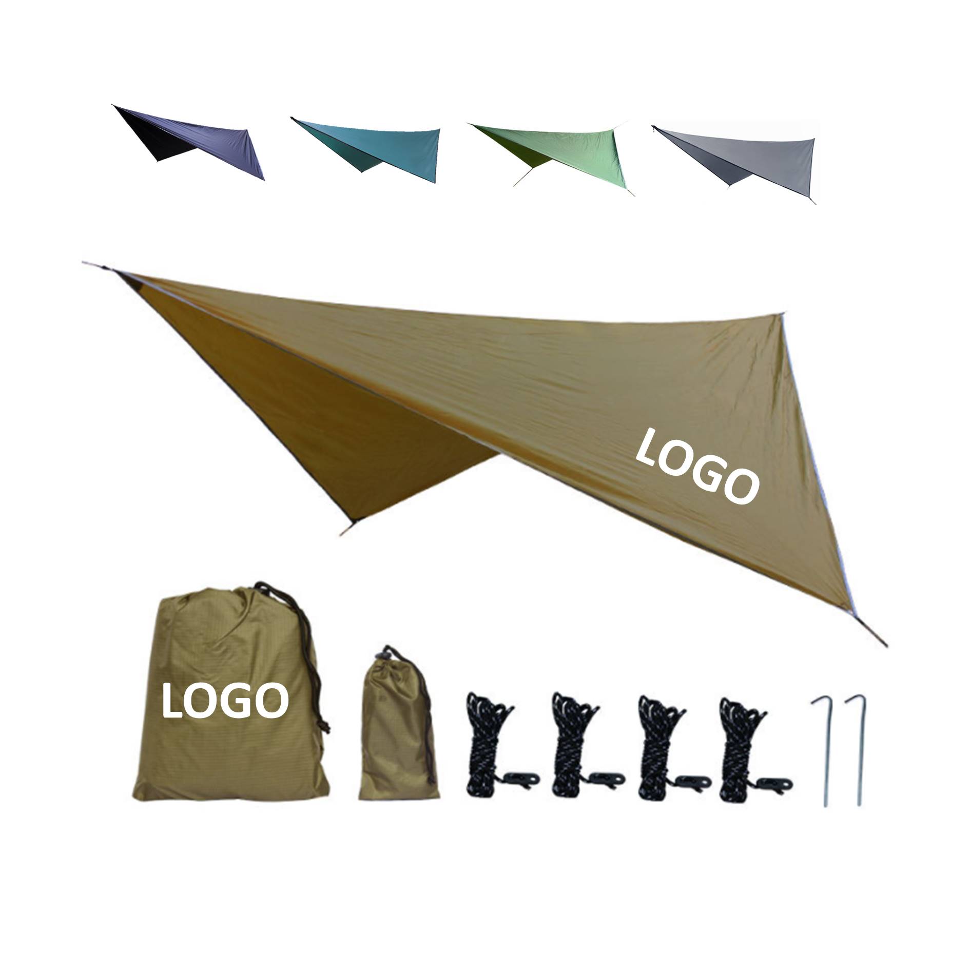 Rhombus Four-Corner Canopy Rain Fly Tarp 2