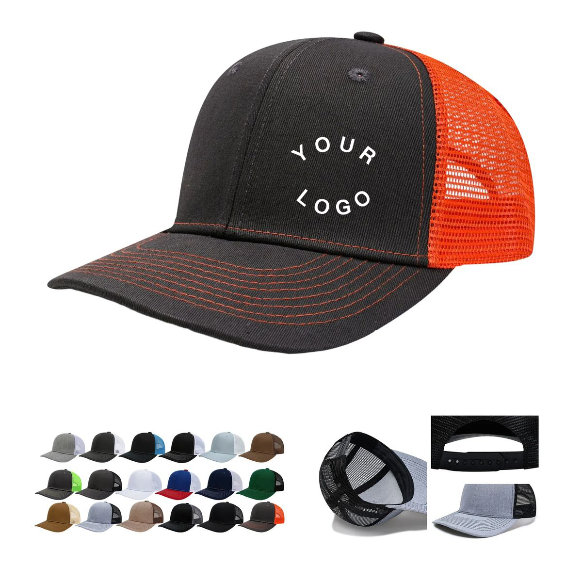 Low Profile 6 Panel Mesh Back Cap 2