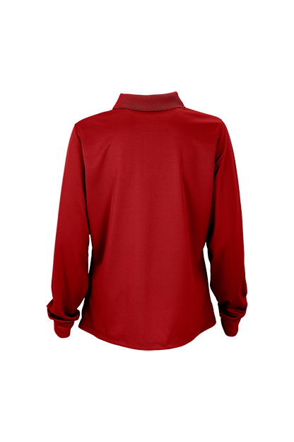 Women's Vansport Omega Long Sleeve Solid Mesh Tech Polo 34