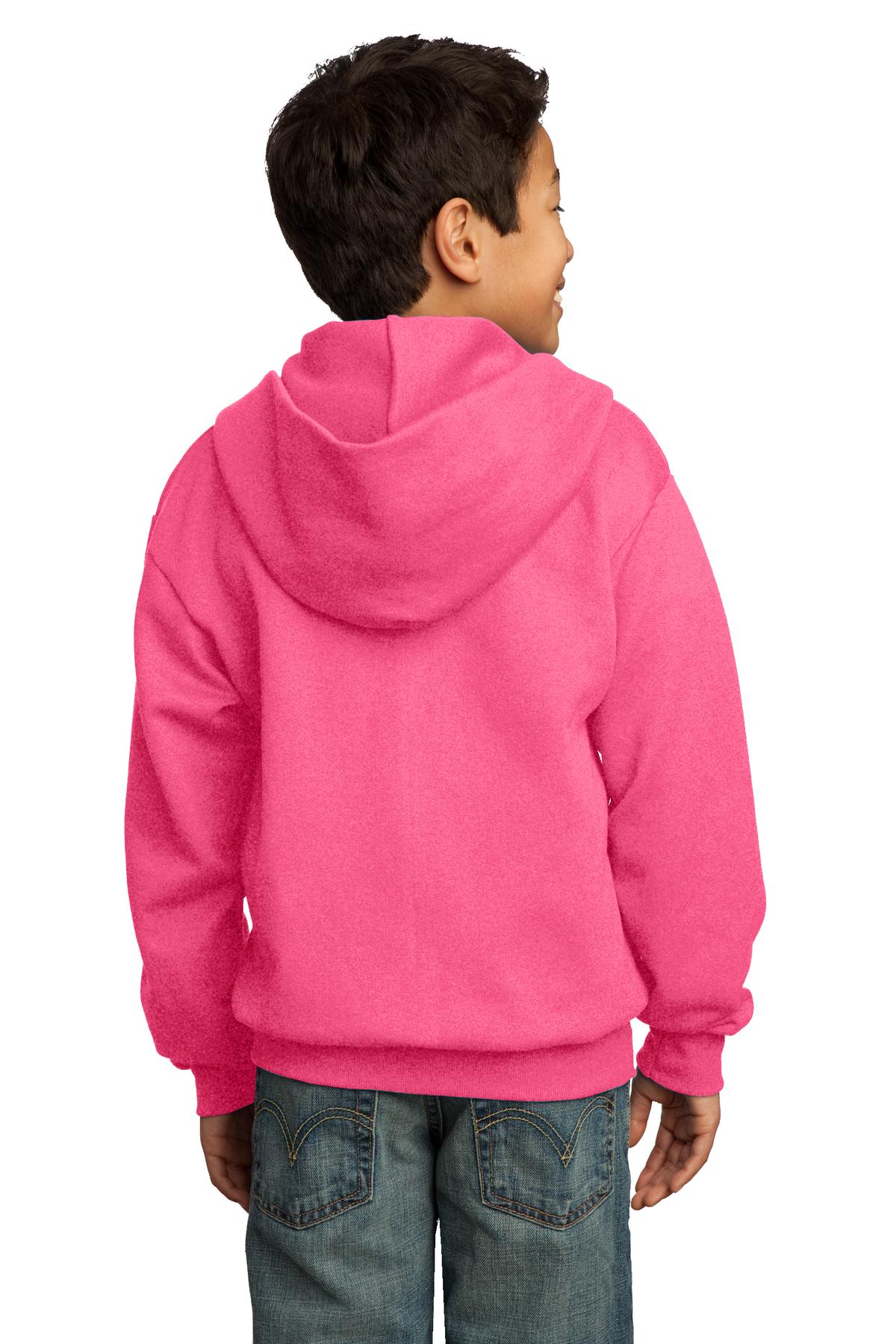 Port & Company® Youth Core Fleece Full-Zip Hooded Sweatshirt 92
