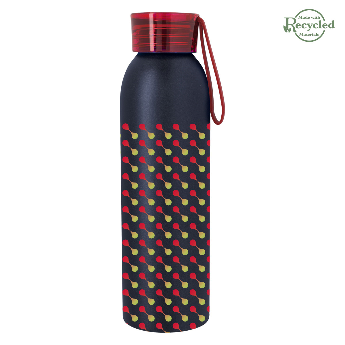 22 Oz. Full Color Darby Recycled Aluminum Bottle, custom water bottle with logo imprint 24