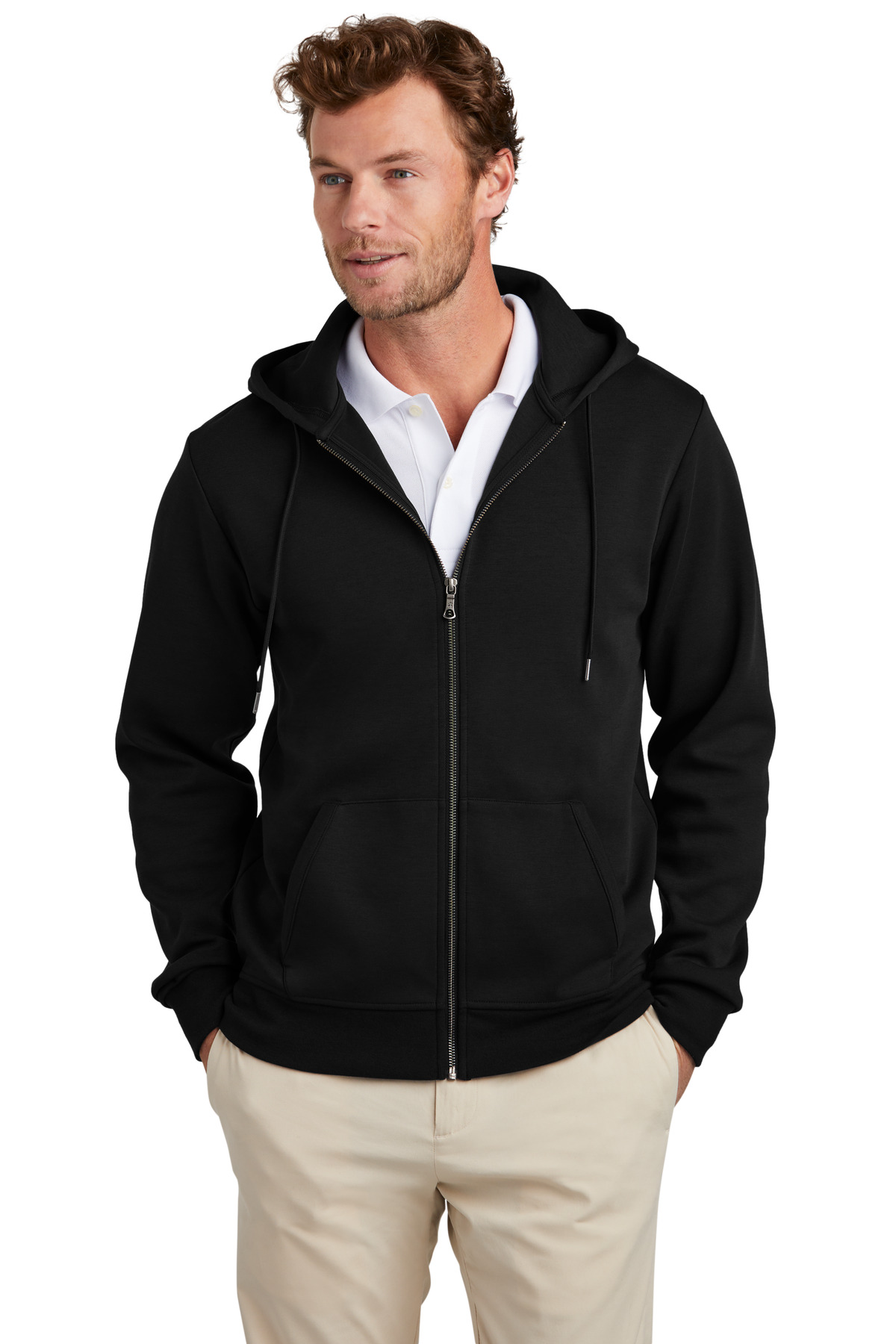 Brooks Brothers Double-Knit Full-Zip Hoodie BB18208 10