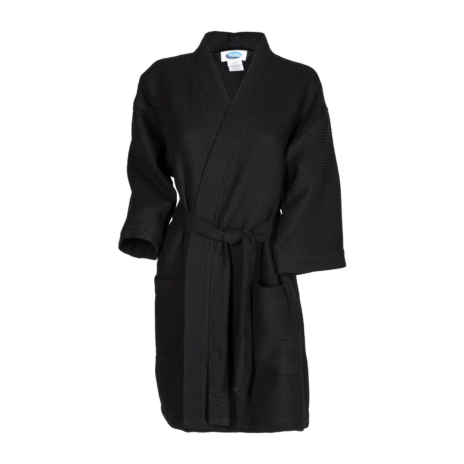 Thigh Length Waffle Weave Kimono Robe 5