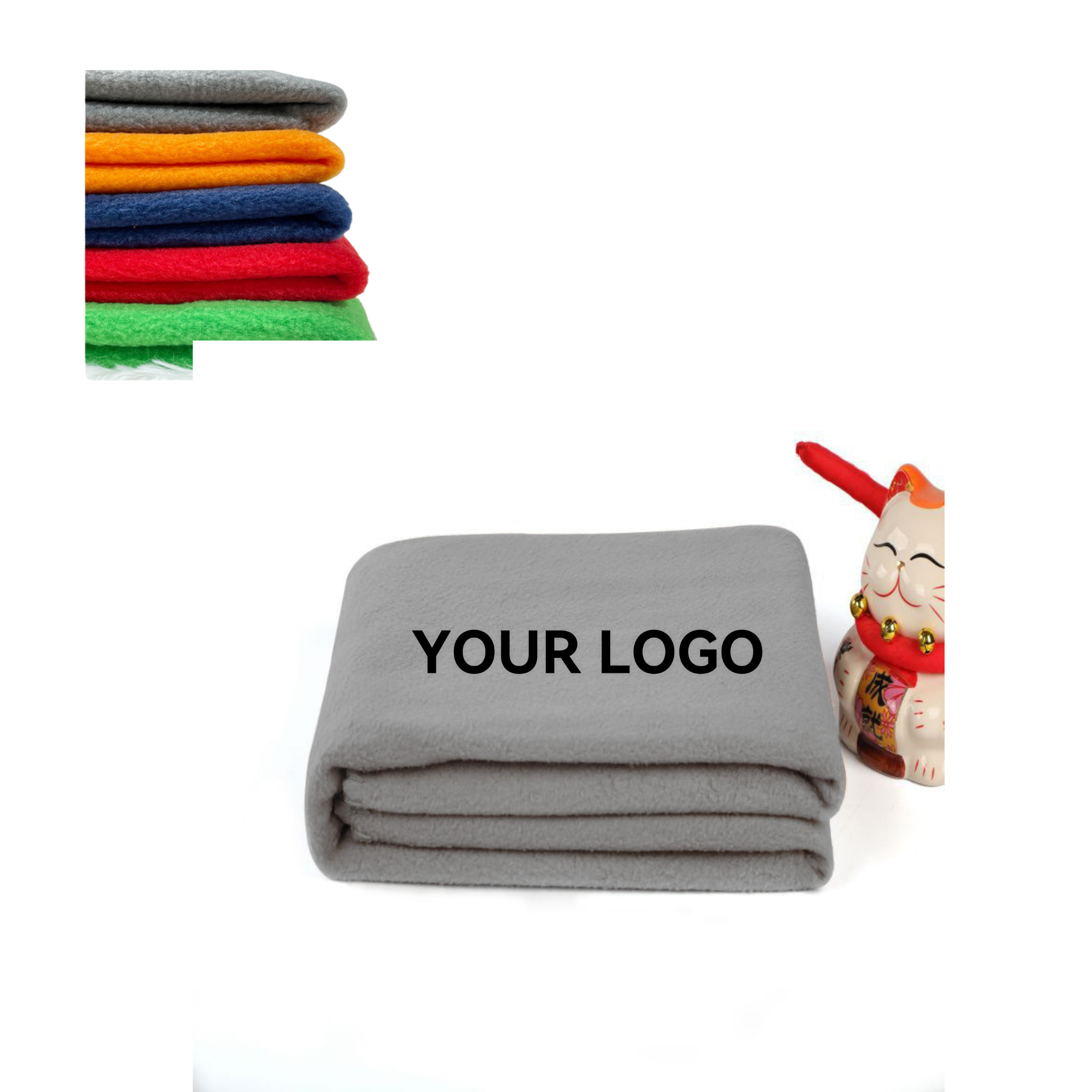 Custom Plain Sherpa Yoga Blanket: Soft and Versatile 1