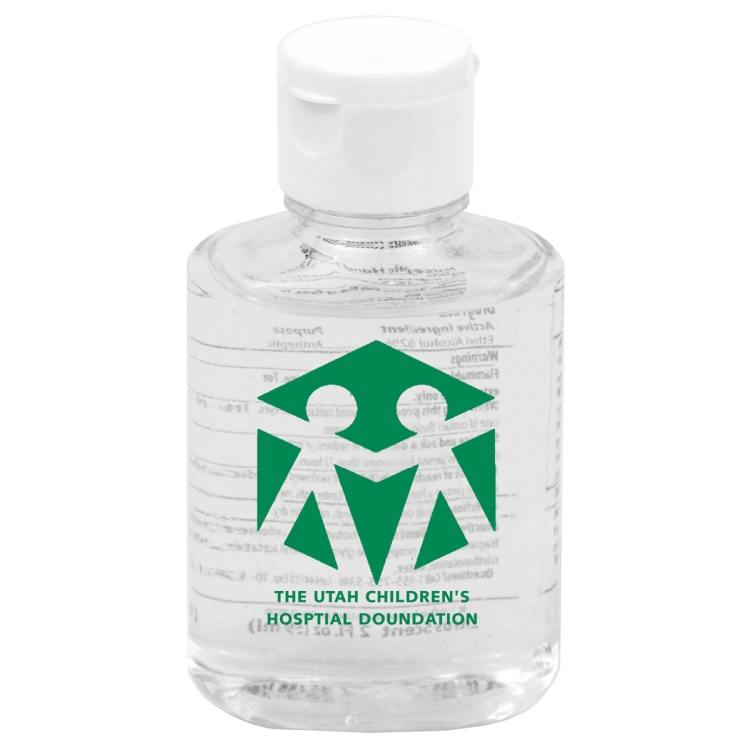 2.0 oz Hand Sanitizer Antibacterial Gel in Flip Top Squeeze Bottle (PhotoImage 4 Color) 5