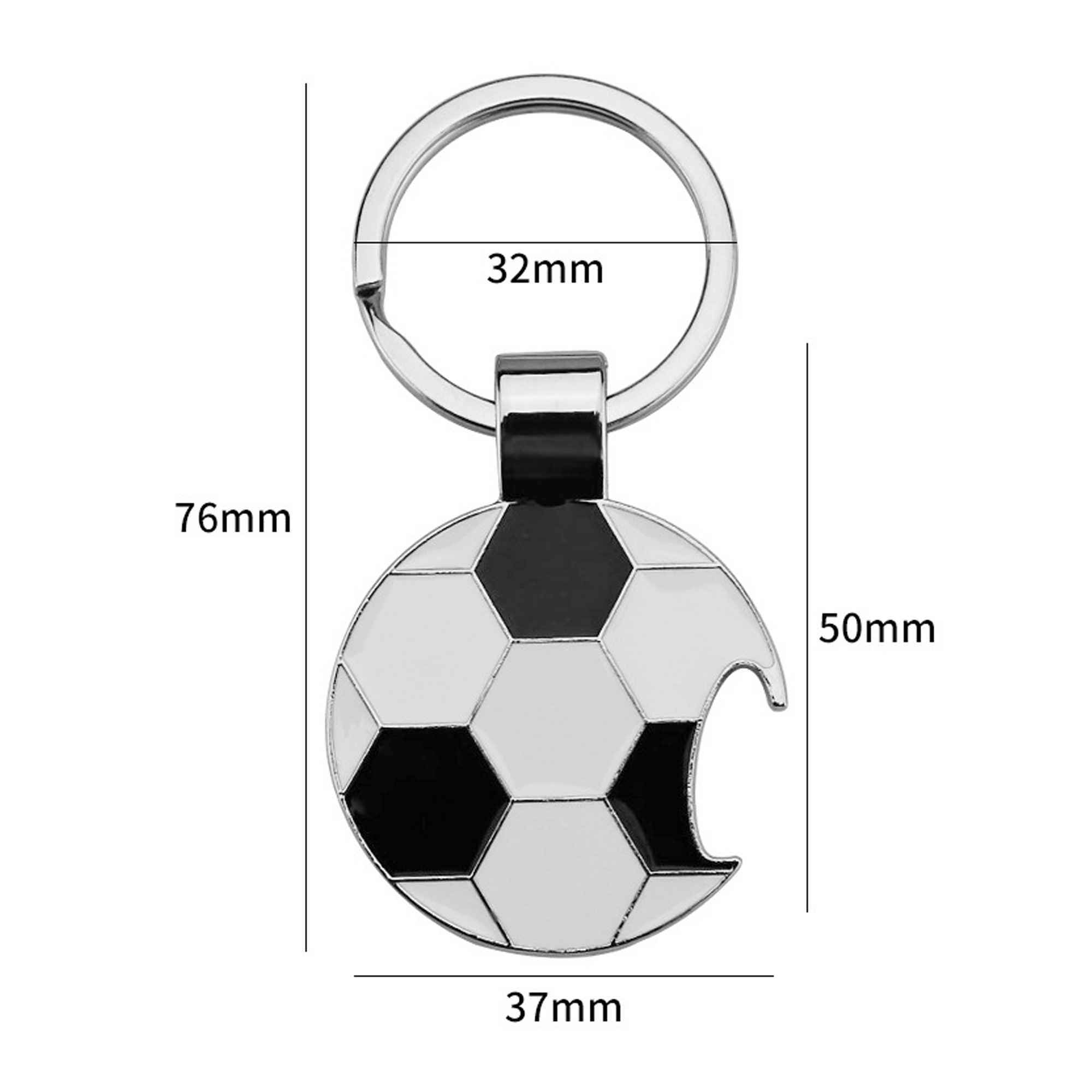 Promotional Soccer Bottle Opener Keychain 3
