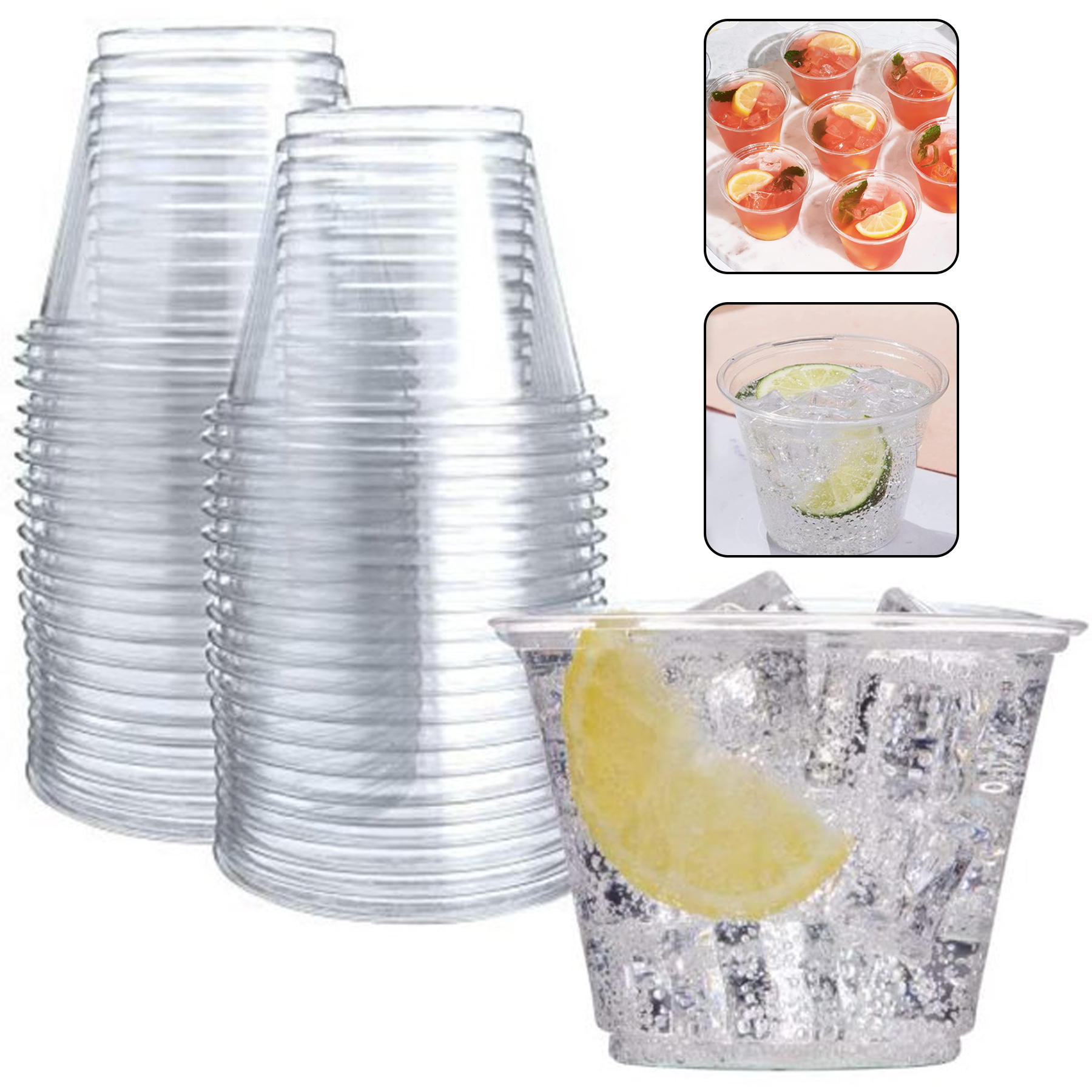 Clear Soft Plastic Cup - 8 oz. 3