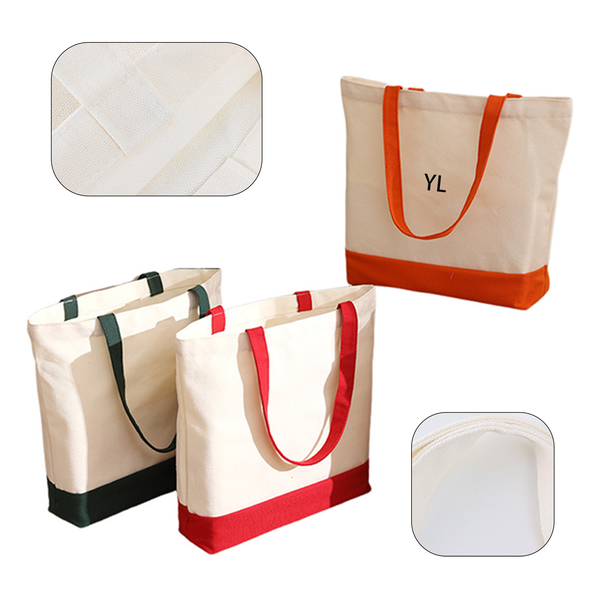 Canvas Bag, custom tote bag with logo imprint 2