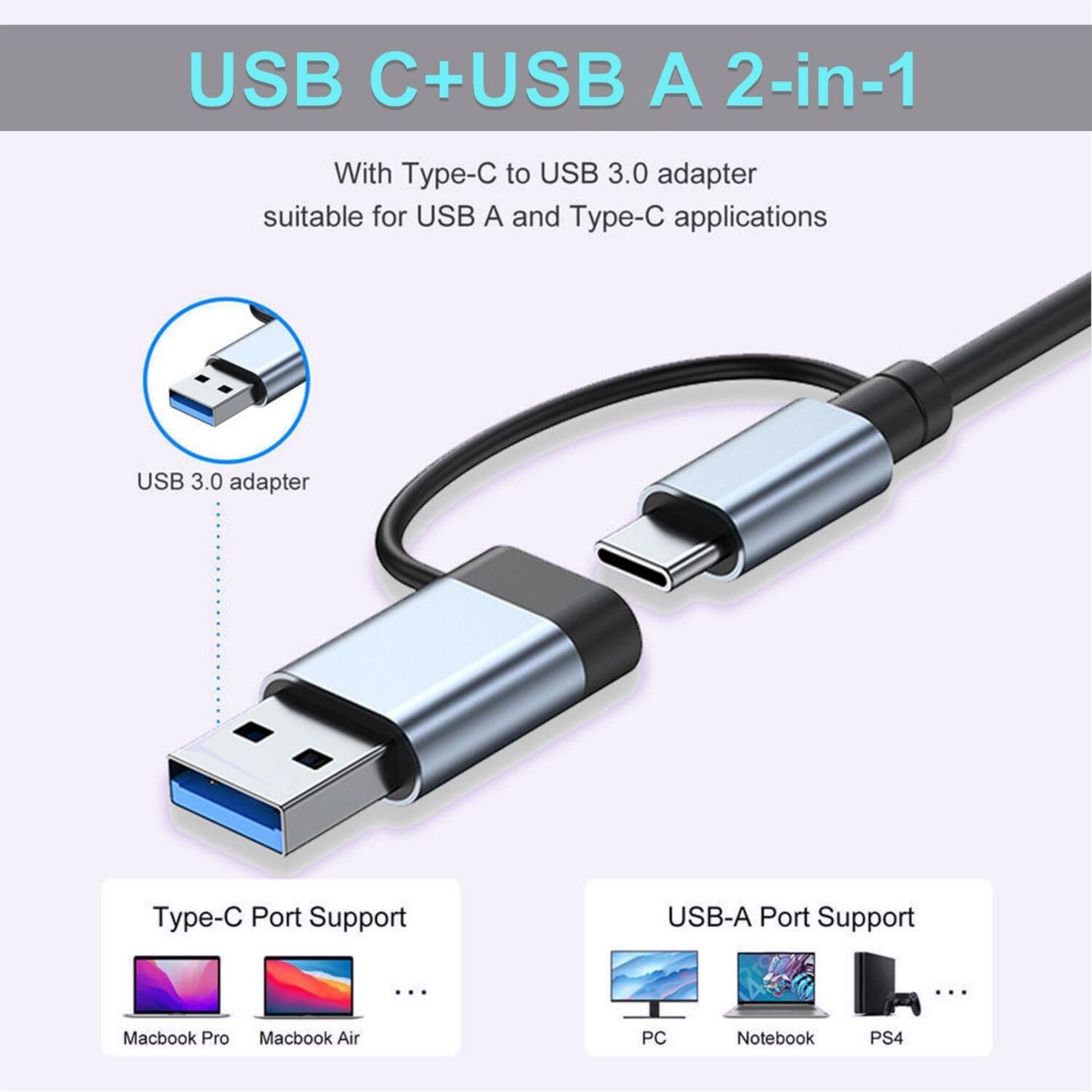 7-in-1 Multi-functional USB Hub 6