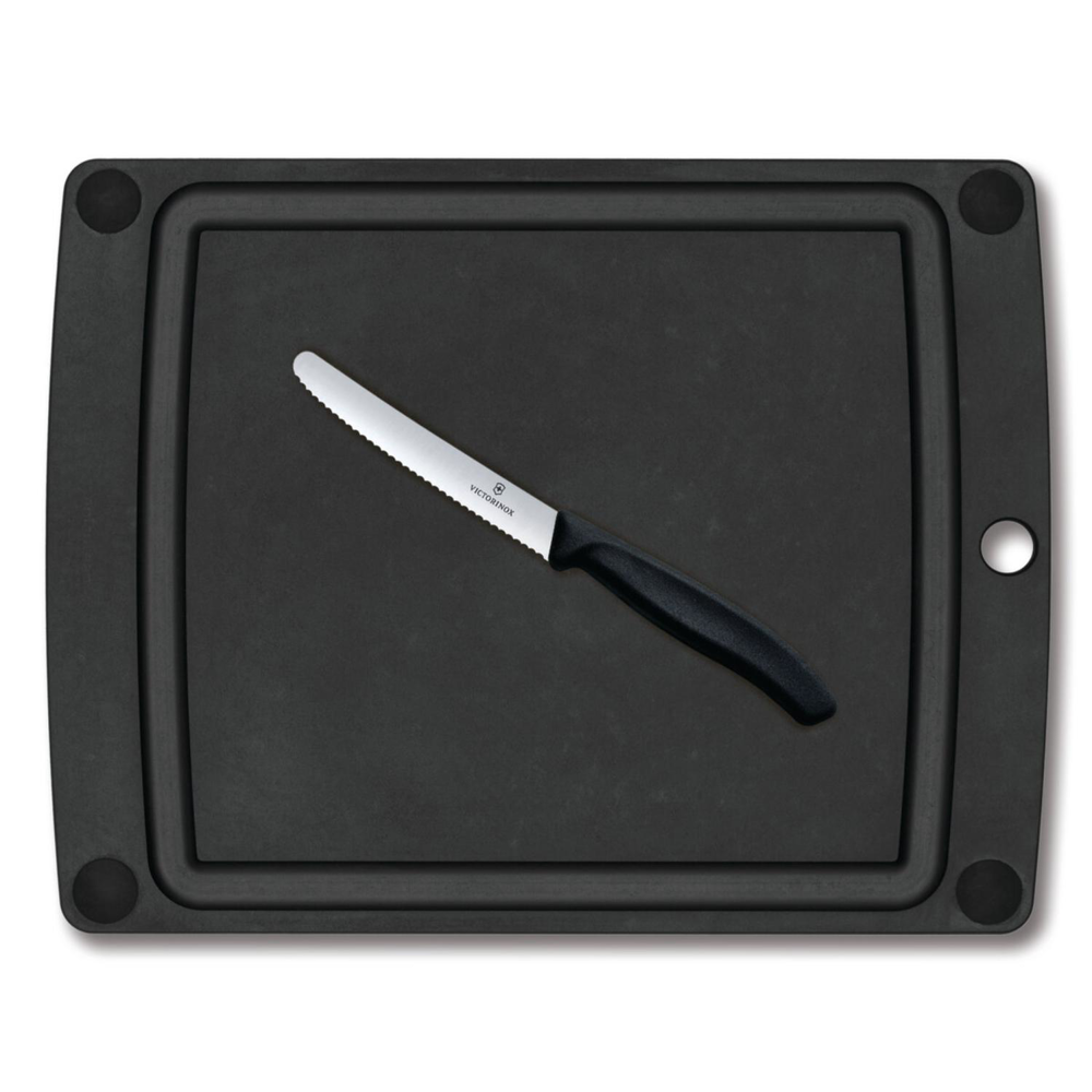 Epicurean - Victorinox® USA Made Large Slate Gourmet Cutting Board with Knife Combo Set