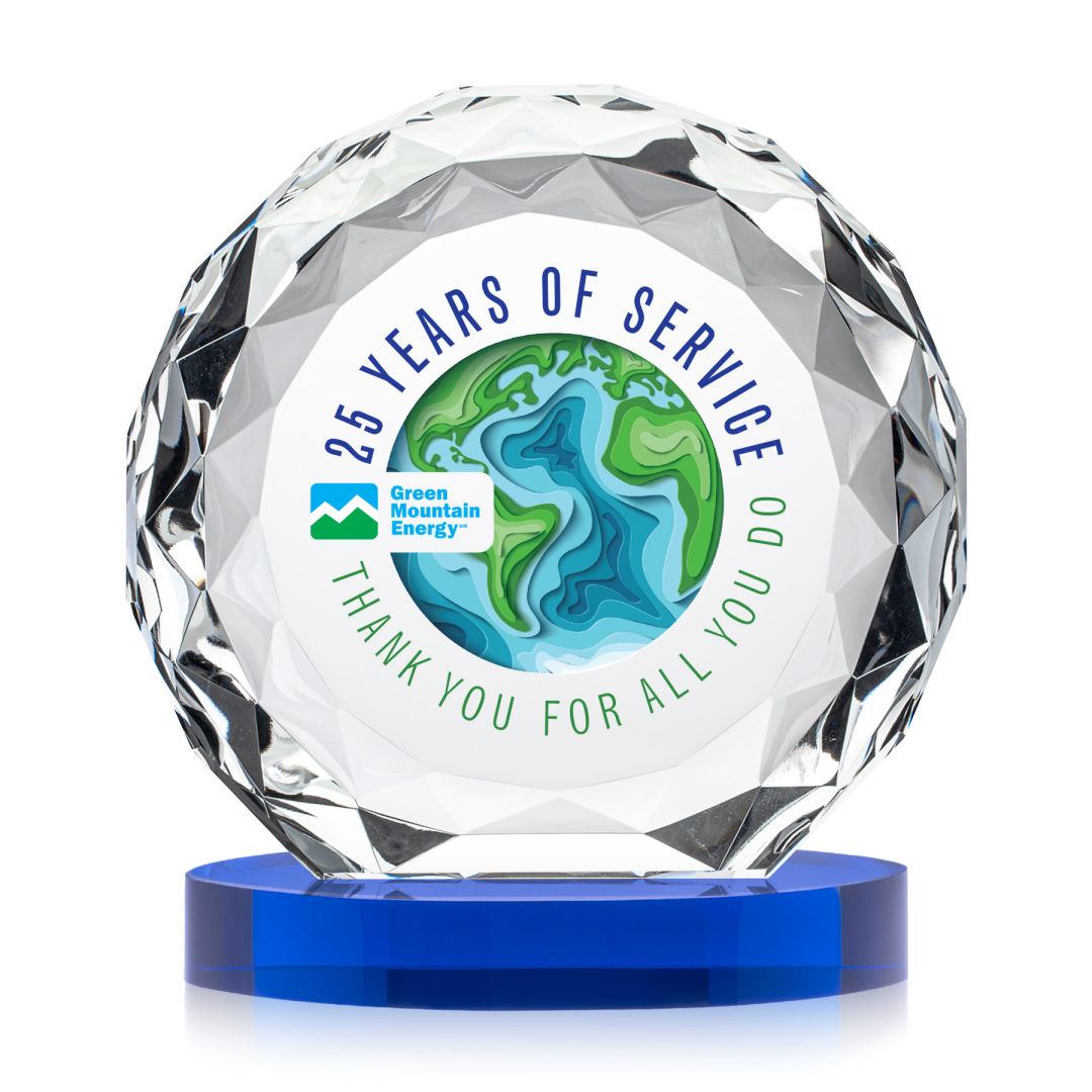 Seville VividPrint™ Award on Alberton Base - Blue 9