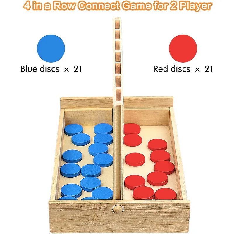 Custm Giant Classic Connect 4 Wooden Board Game 1