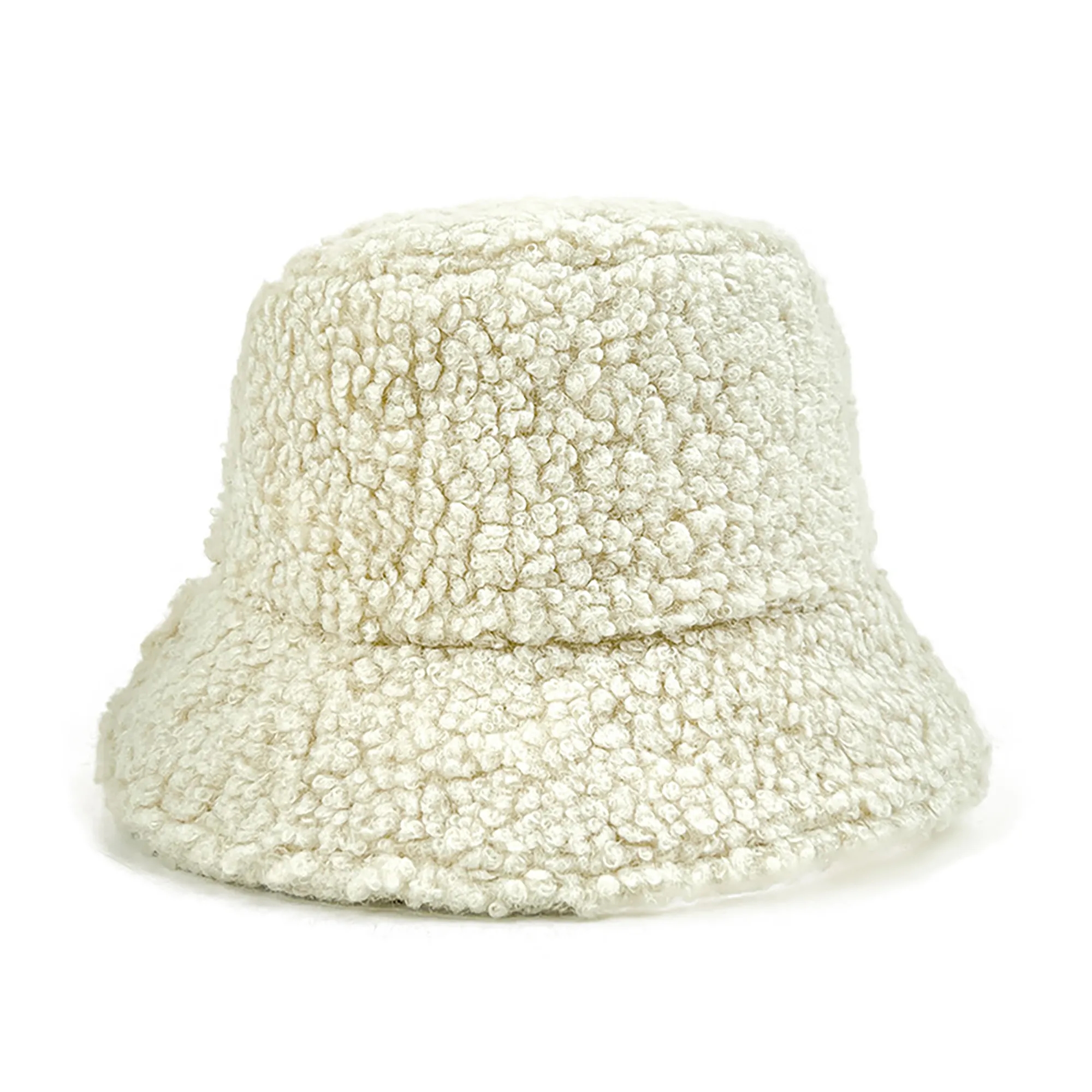 Lamb Wool Furry Bucket Hat 11