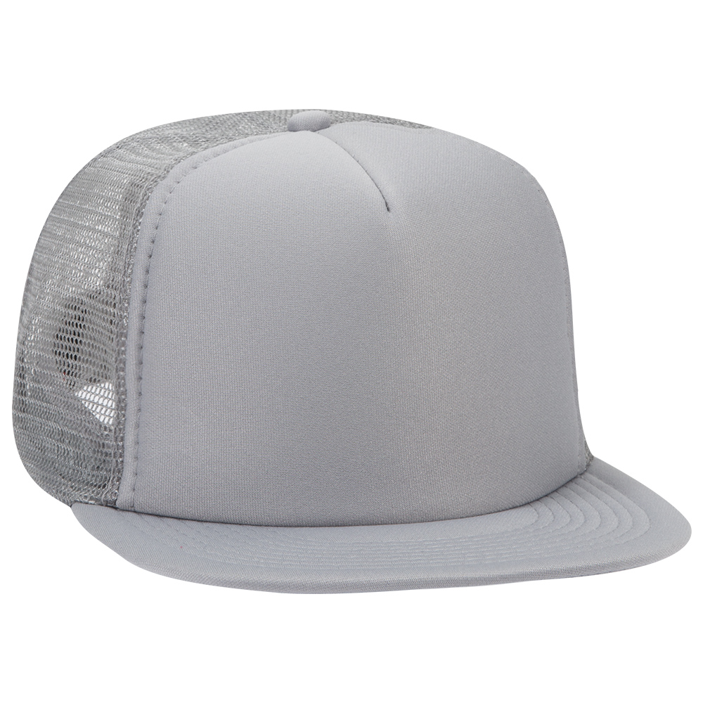 OTTO CAP® OTTO SNAP 5 Panel High Crown Mesh Back Trucker Snapback Hat 21