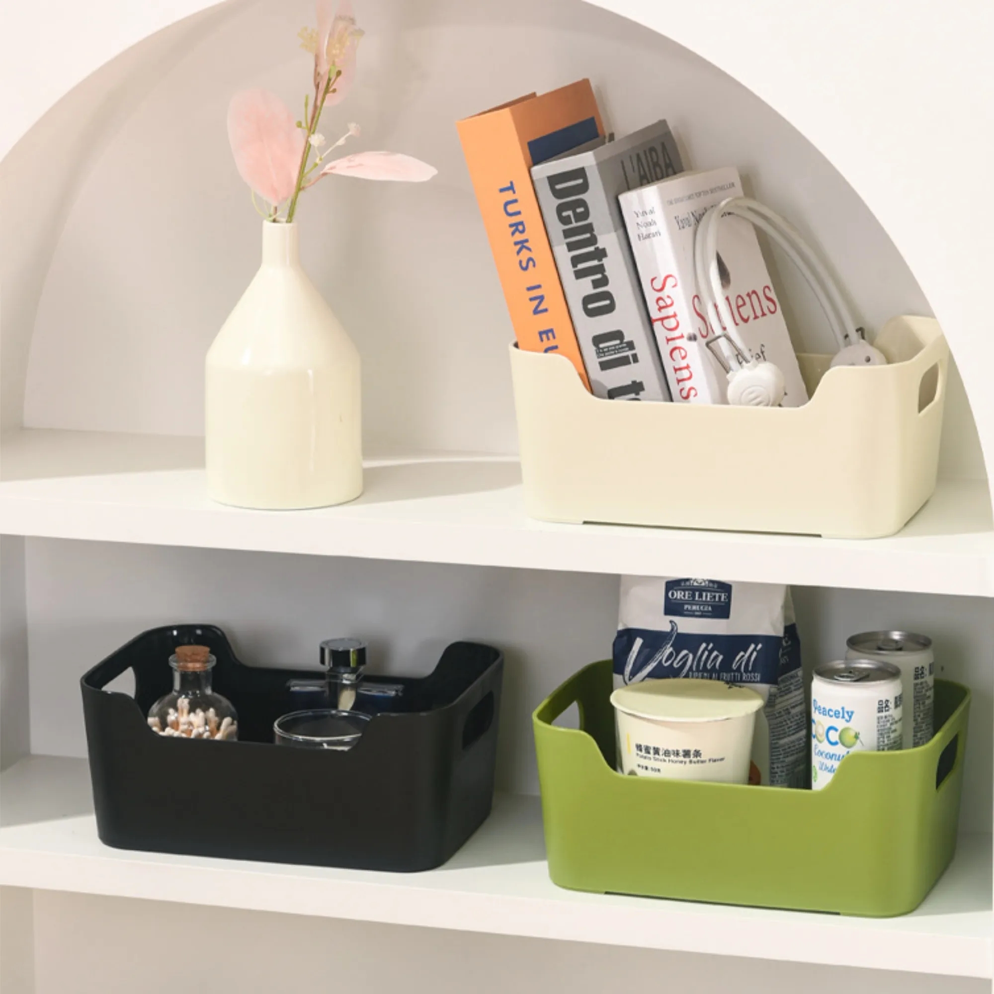 Utility Household Storage Basket Desktop Organizer Holder 5
