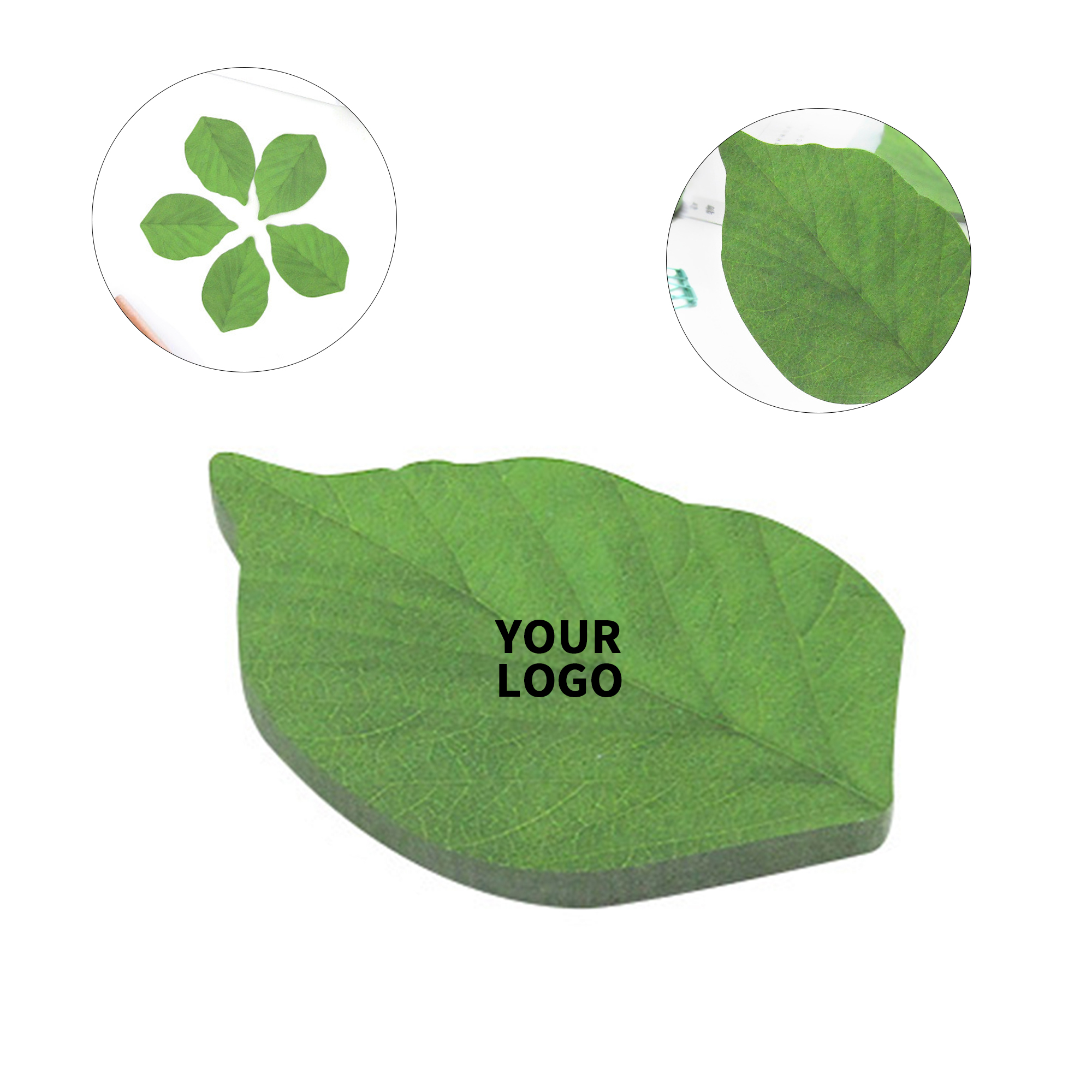Leaf Shape Sticky Note Pad 2.6" x 3.8" 1