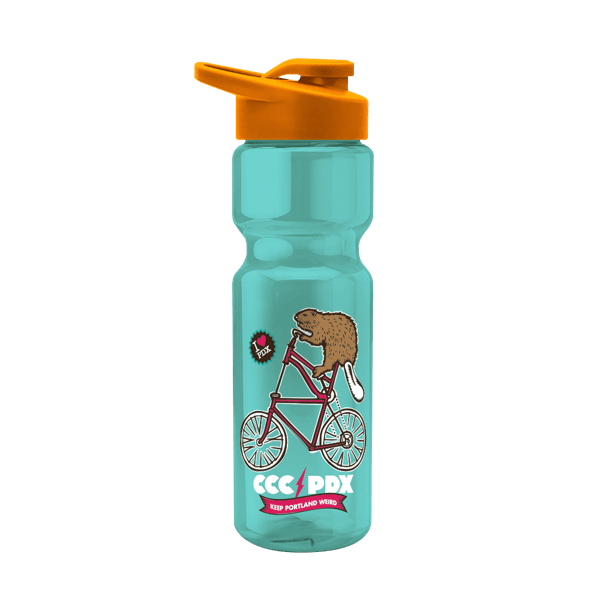 Blazer 28oz Transparent Bike Bottle w/Drink-thru Lid 1768