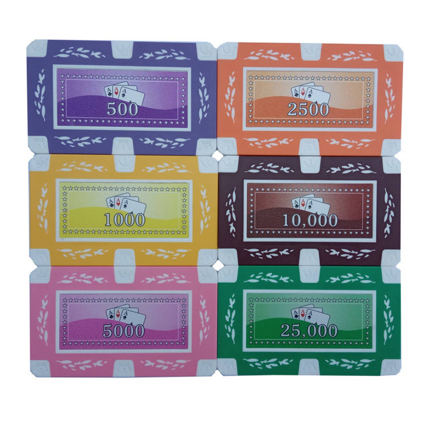 Rectangle Plastic Poker Chip 2