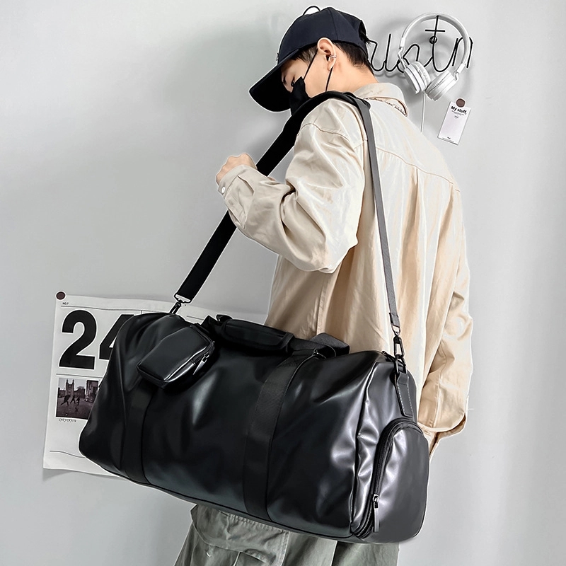 PU Travel Sports Duffel Bag & Yoga Gym Weekender Handbag 5
